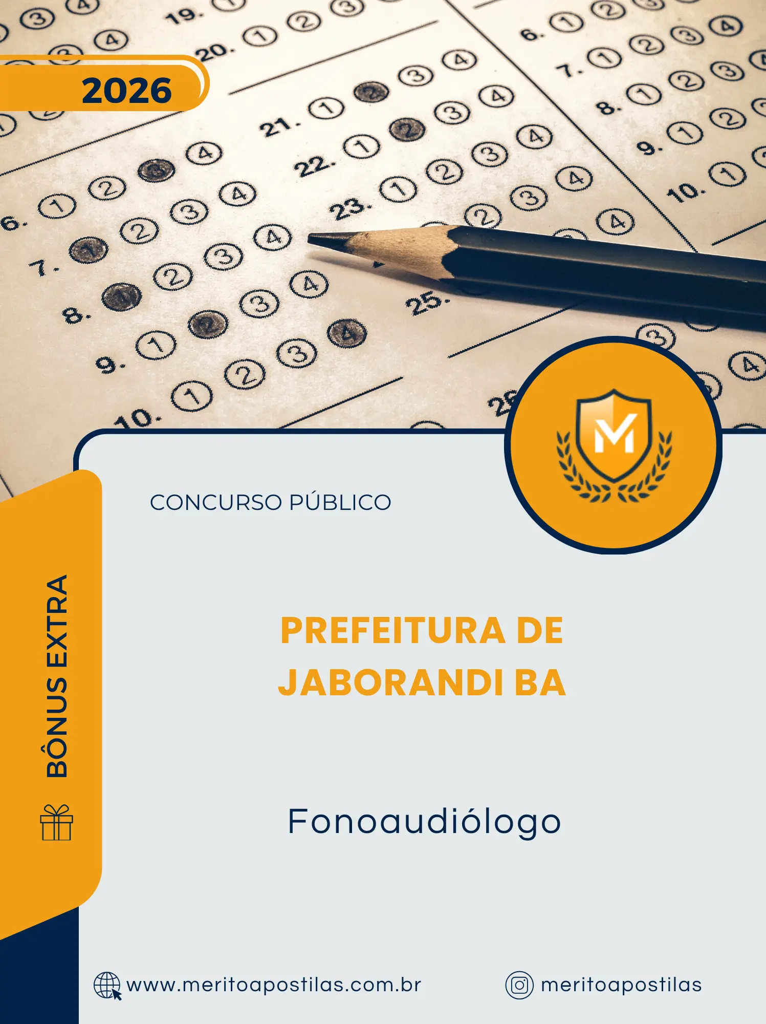 Apostila Fonoaudiólogo Prefeitura de Jaborandi BA 2026