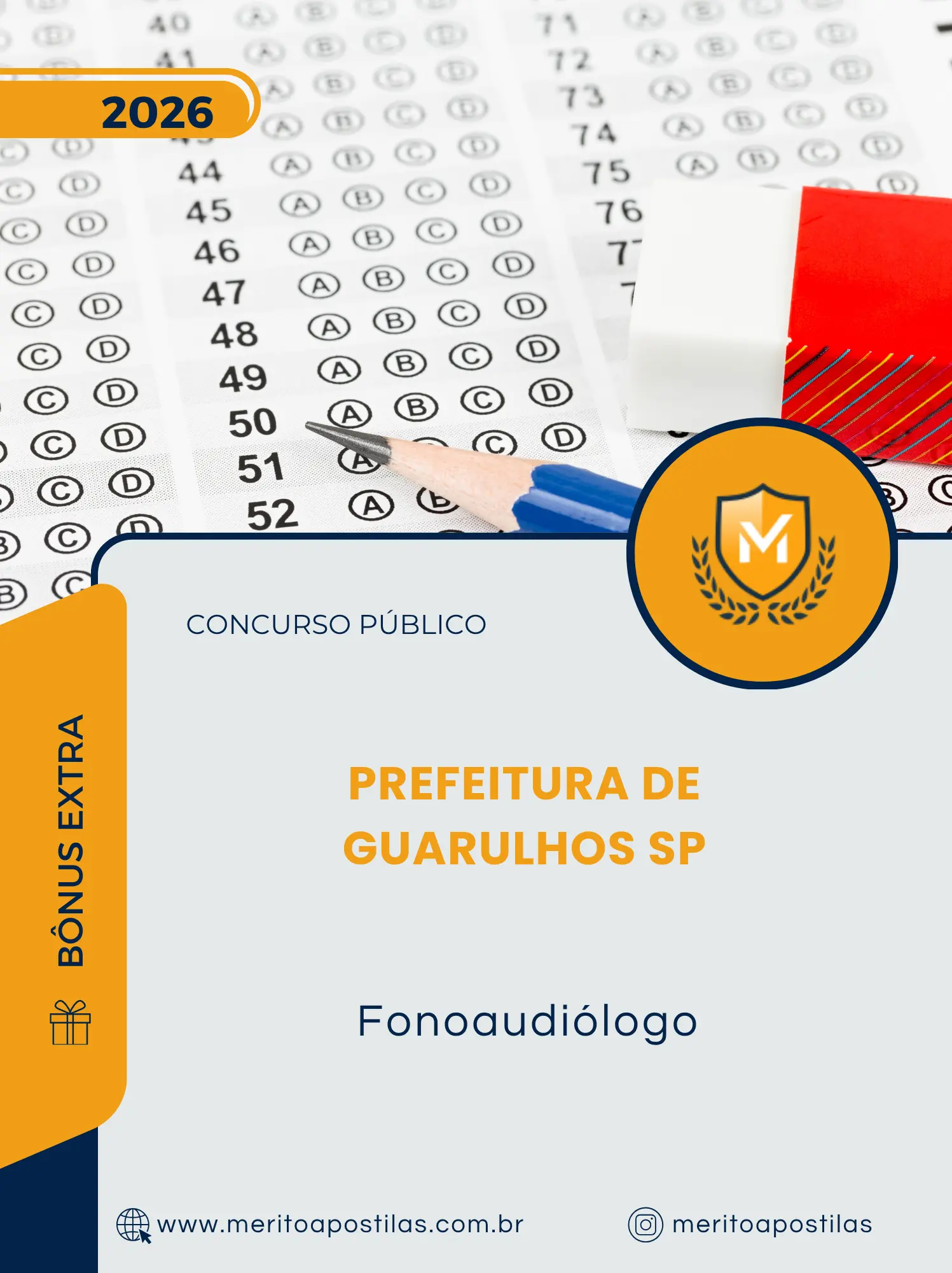 Apostila Fonoaudiólogo Prefeitura de Guarulhos SP 2026