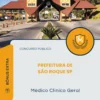 Apostila Médico Clínico Geral Prefeitura de São Roque SP 2026