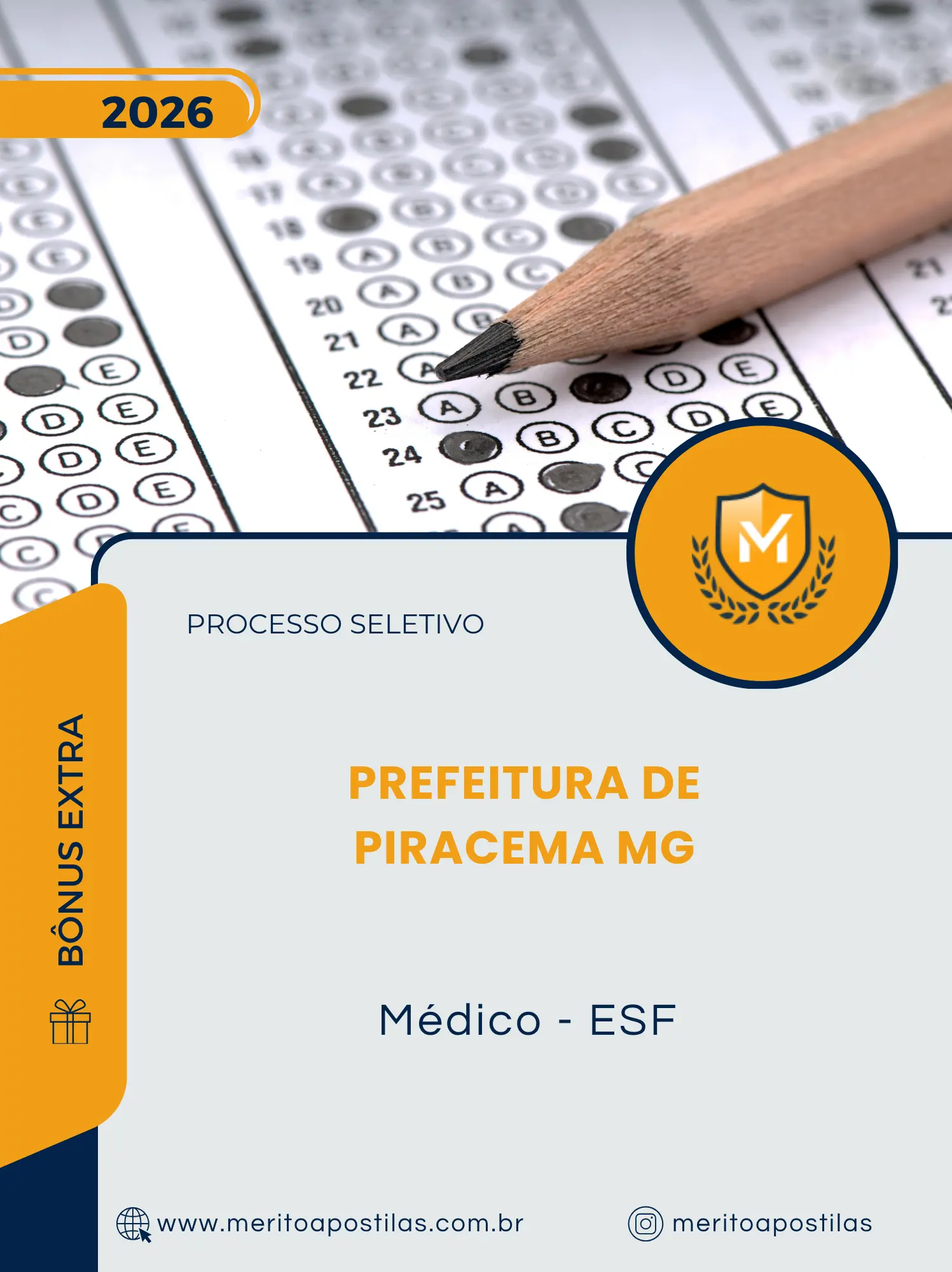 Apostila Médico ESF Prefeitura de Piracema MG 2026