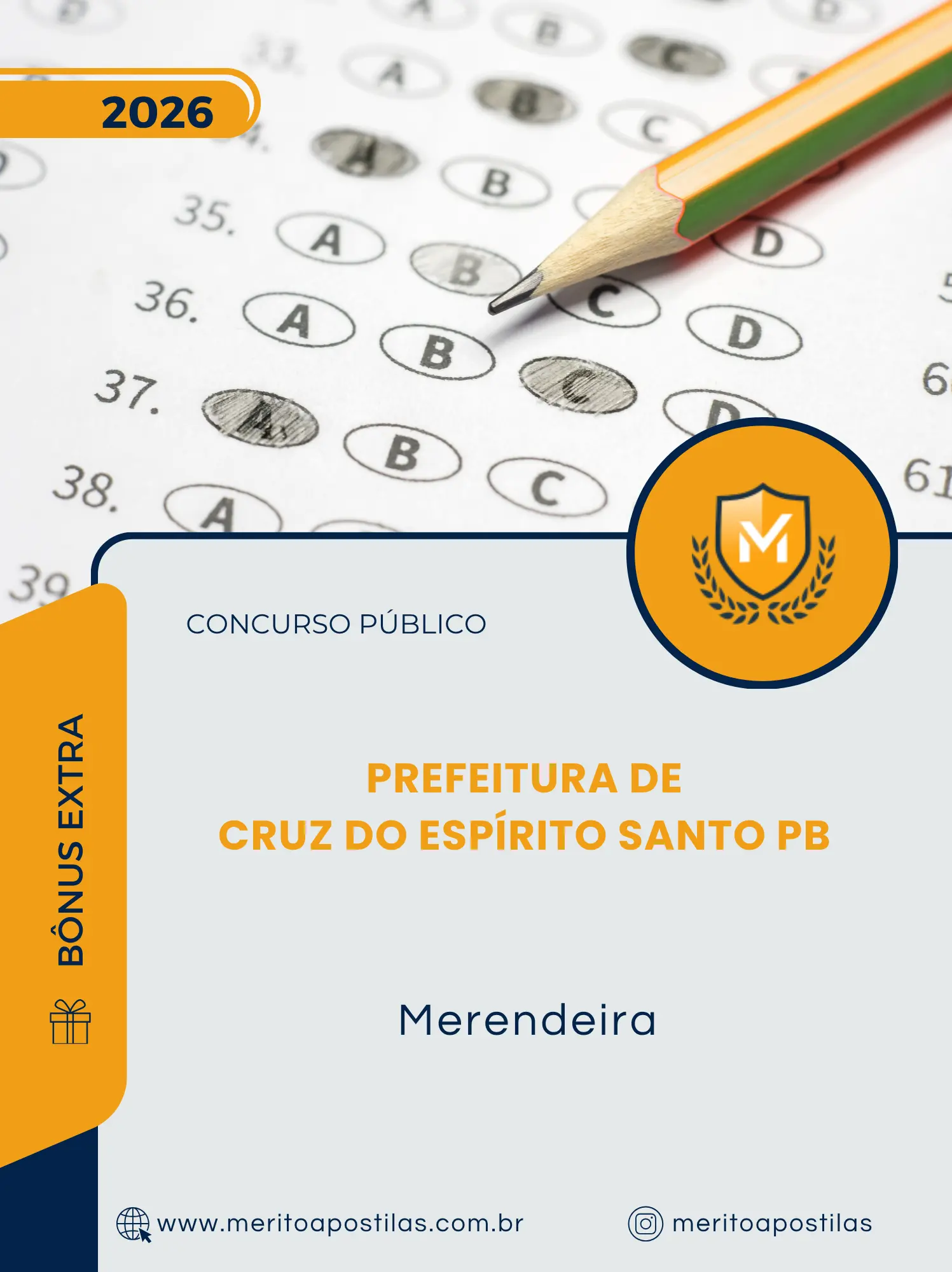 Apostila Merendeira Prefeitura de Cruz do Espírito Santo PB 2026