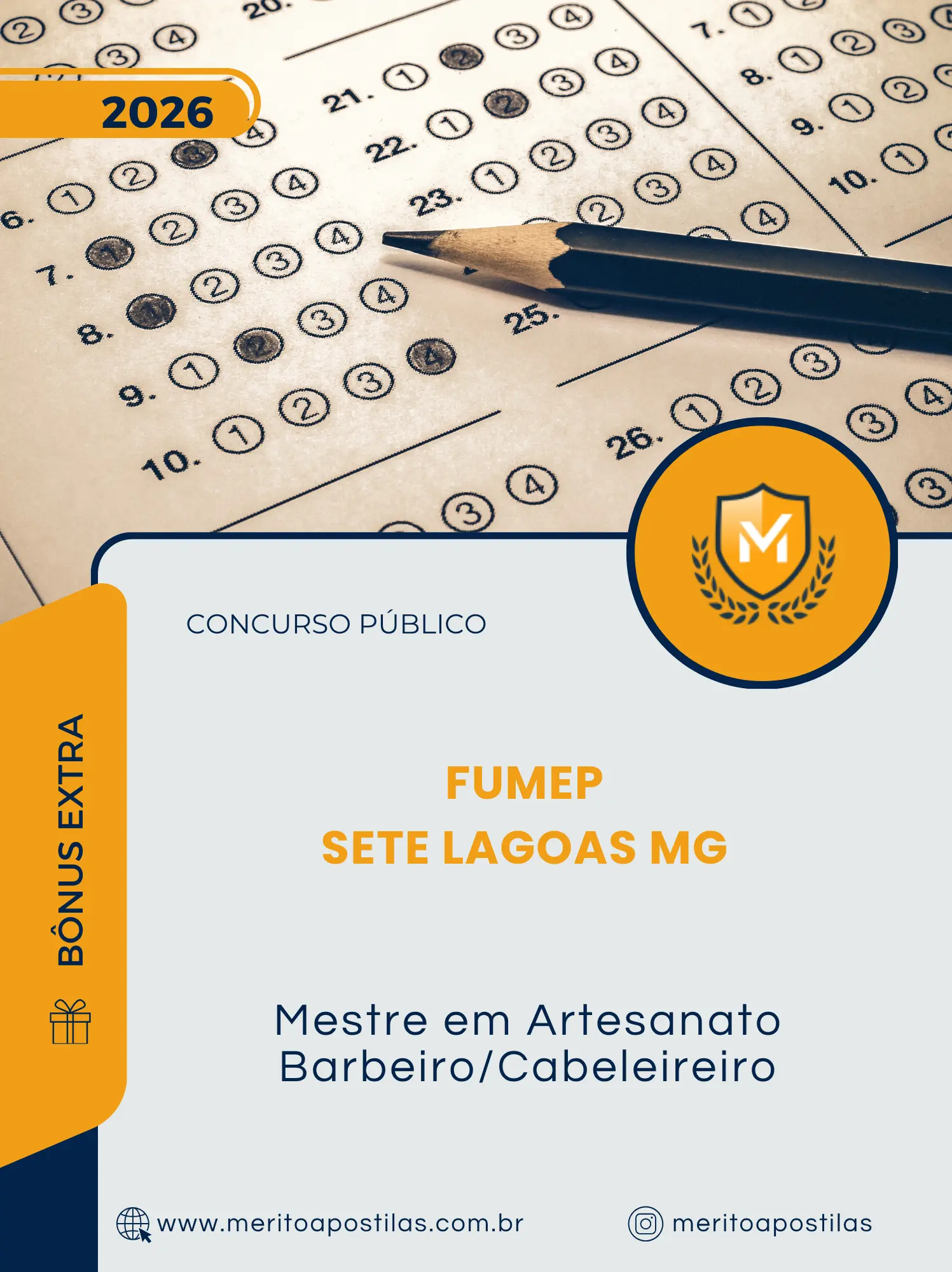 Apostila Mestre em Artesanato Barbeiro Cabeleireiro Concurso Público FUMEP de Sete Lagoas MG 2026