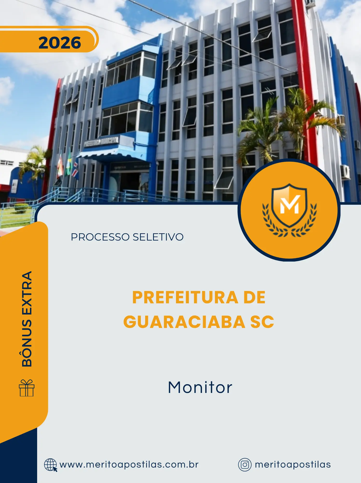 Apostila Monitor Prefeitura de Guaraciaba SC 2026