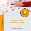 Apostila Monitor de Artes Prefeitura de Taquarituba SP 2026