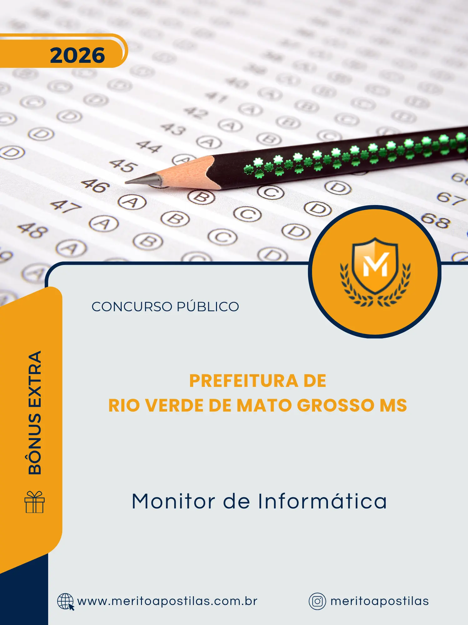 Apostila Monitor de Informática Prefeitura de Rio Verde de Mato Grosso MS 2026