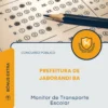 Apostila Monitor de Transporte Escolar Prefeitura de Jaborandi BA 2026