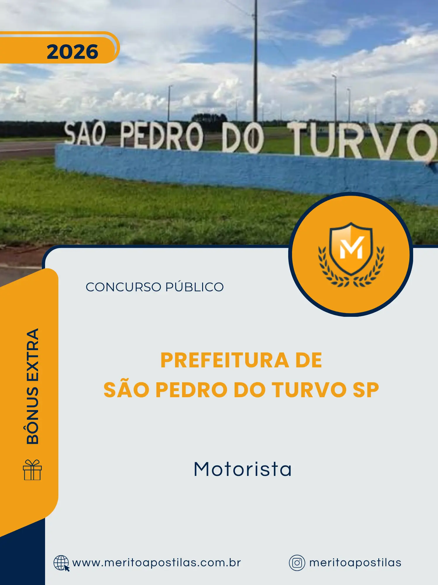 Apostila Motorista Prefeitura de São Pedro do Turvo SP 2026