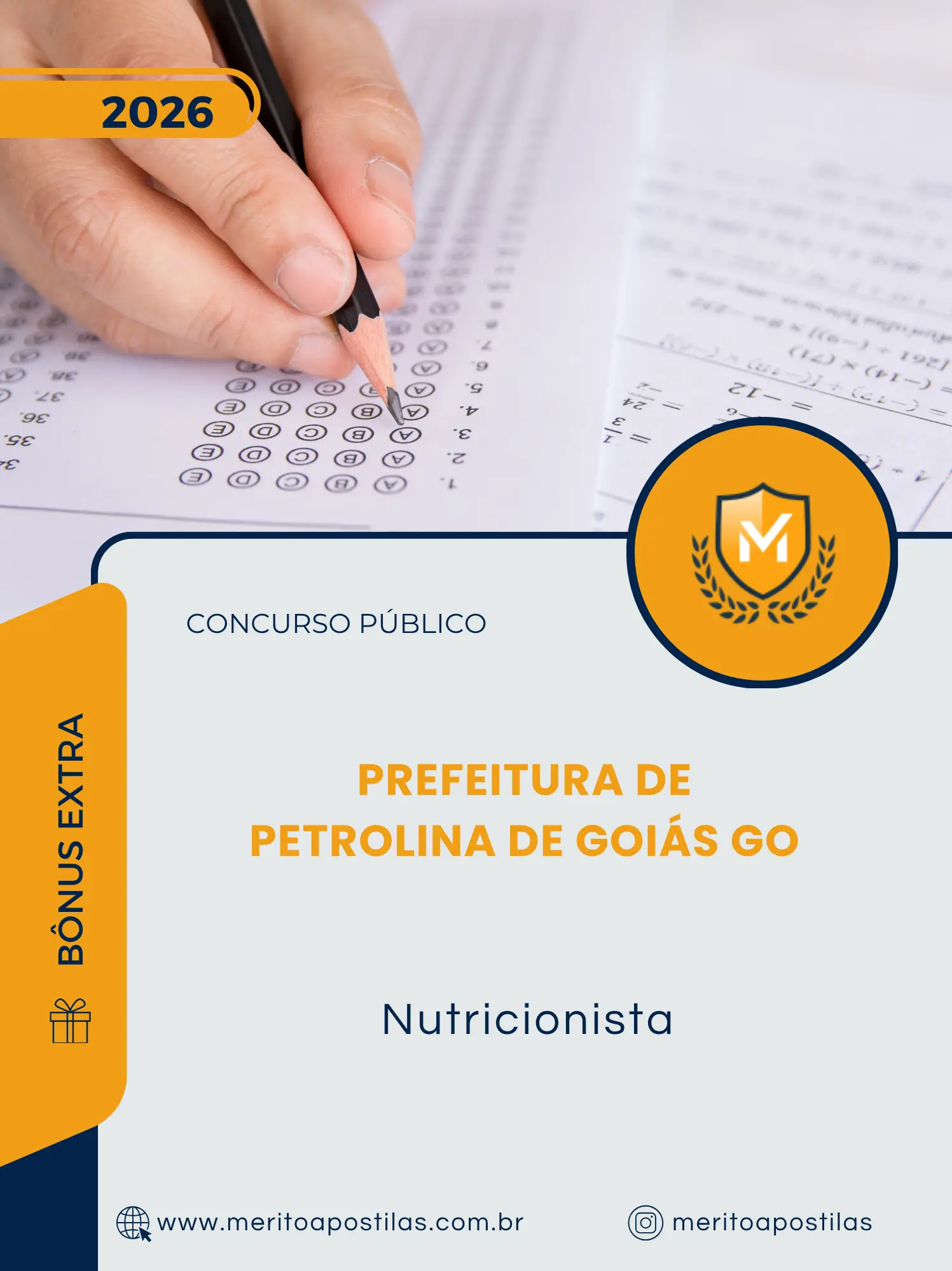 Apostila Nutricionista Prefeitura de Petrolina de Goiás GO 2026