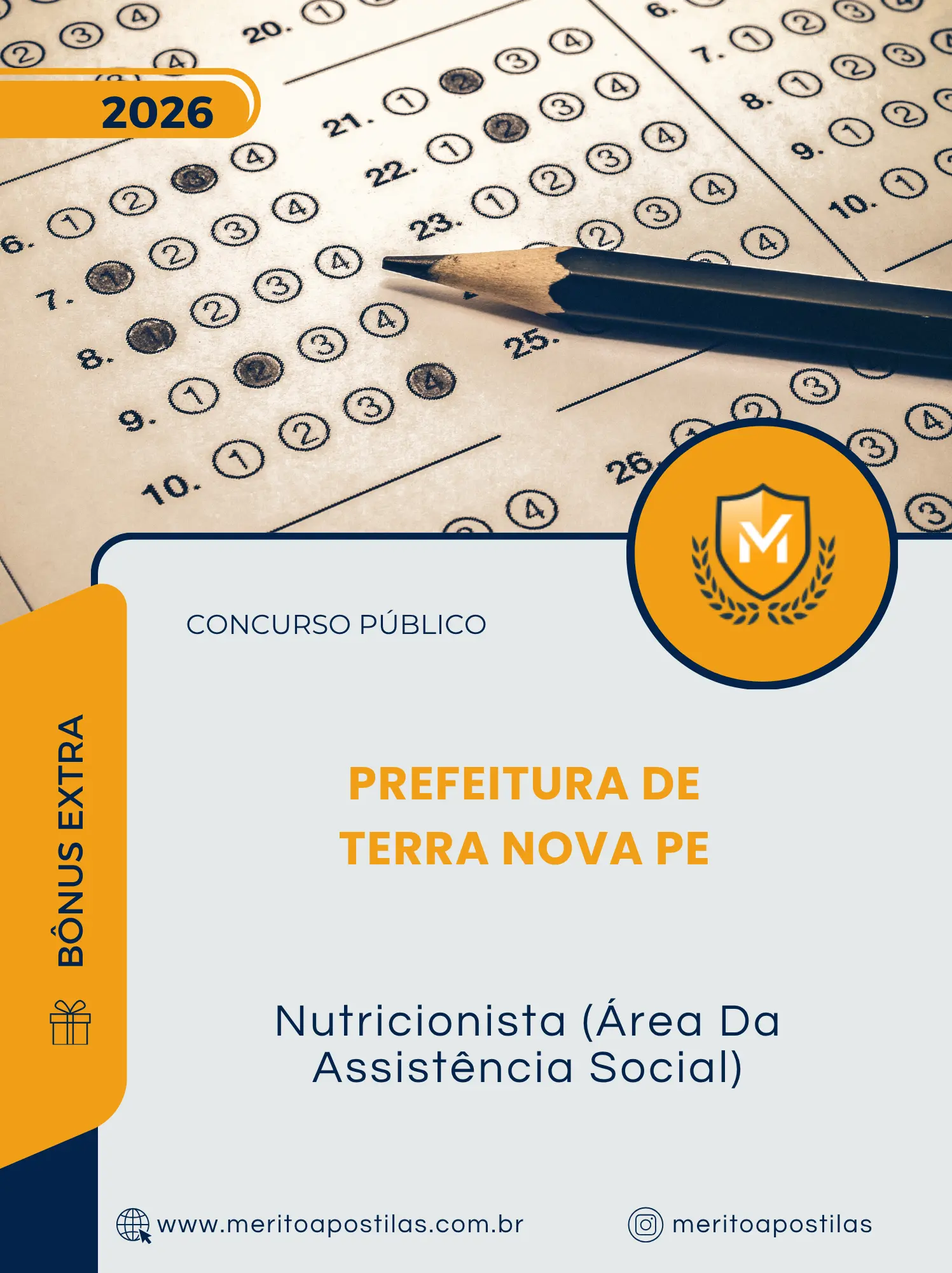 Apostila Nutricionista Área Da Assistência Social Prefeitura de Terra Nova PE 2026