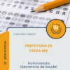 Apostila Nutricionista Secretaria de Saúde Prefeitura de Paiva MG 2026