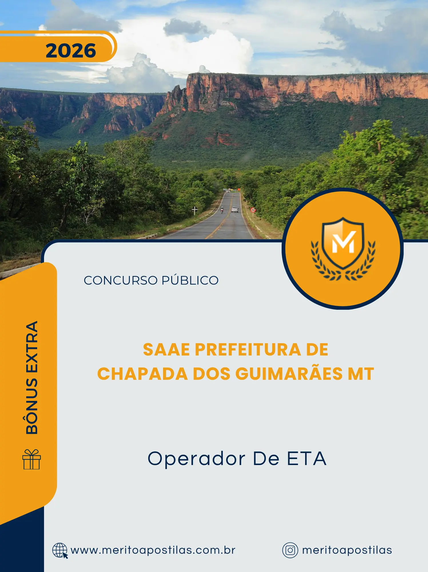 Apostila Operador De ETA SAAE Prefeitura de Chapada dos Guimarães MT 2026