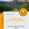 Apostila Operador De Sistema De Água SAAE Prefeitura de Chapada dos Guimarães MT 2026