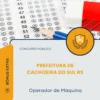 Apostila Operador de Máquina Prefeitura de Cachoeira do Sul RS 2026