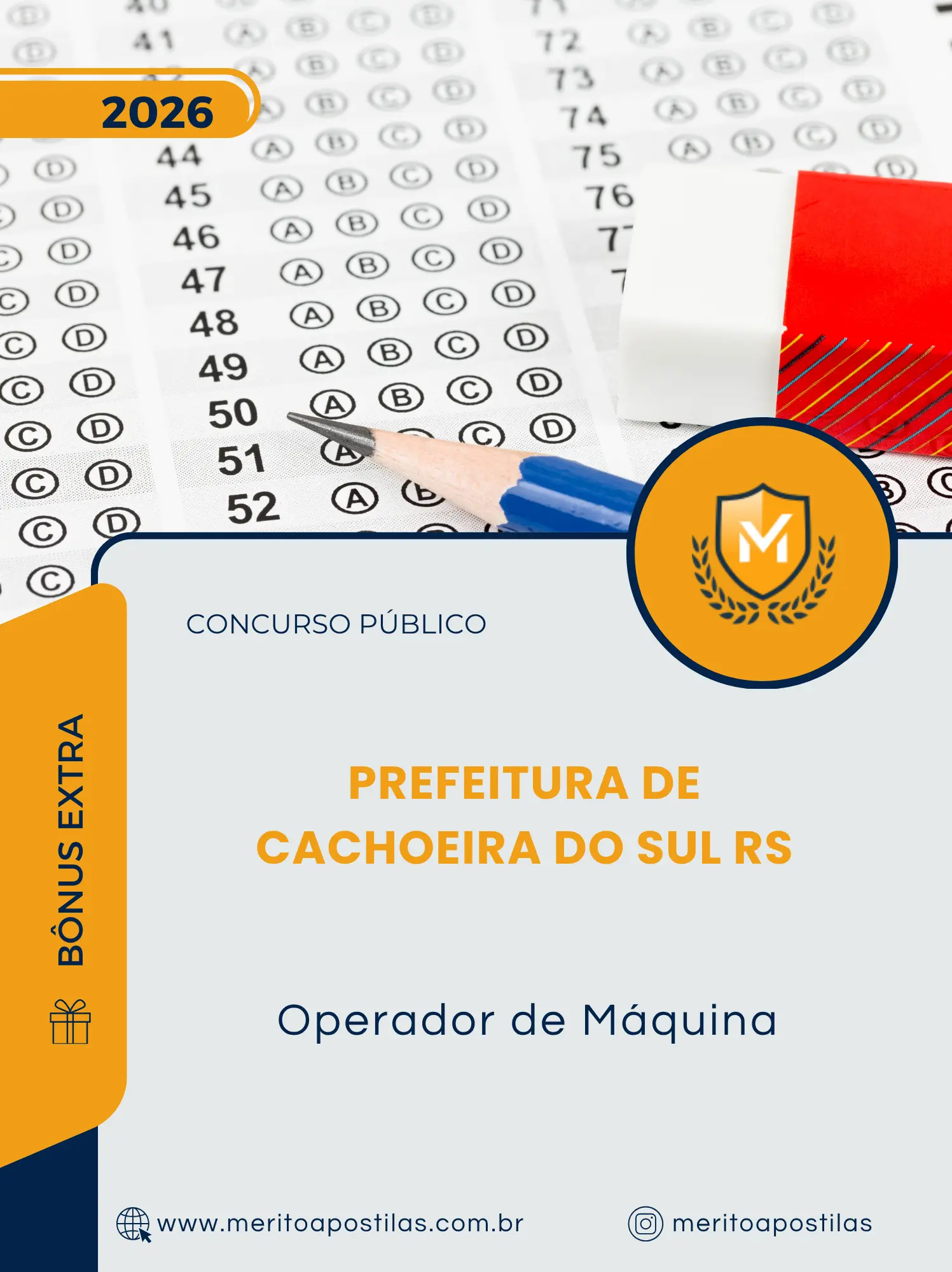 Apostila Operador de Máquina Prefeitura de Cachoeira do Sul RS 2026