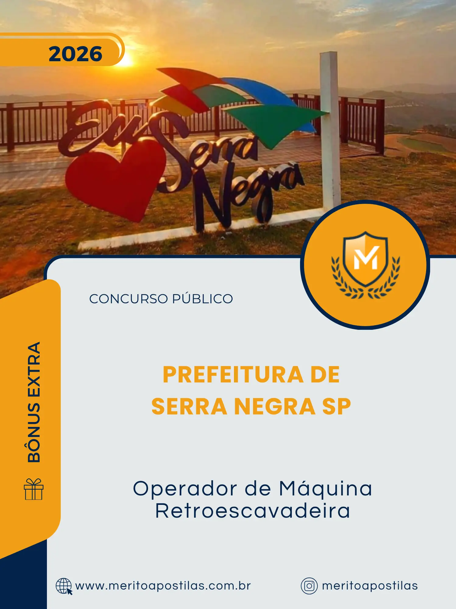 Apostila Operador de Máquina Retroescavadeira Prefeitura de Serra Negra SP 2026