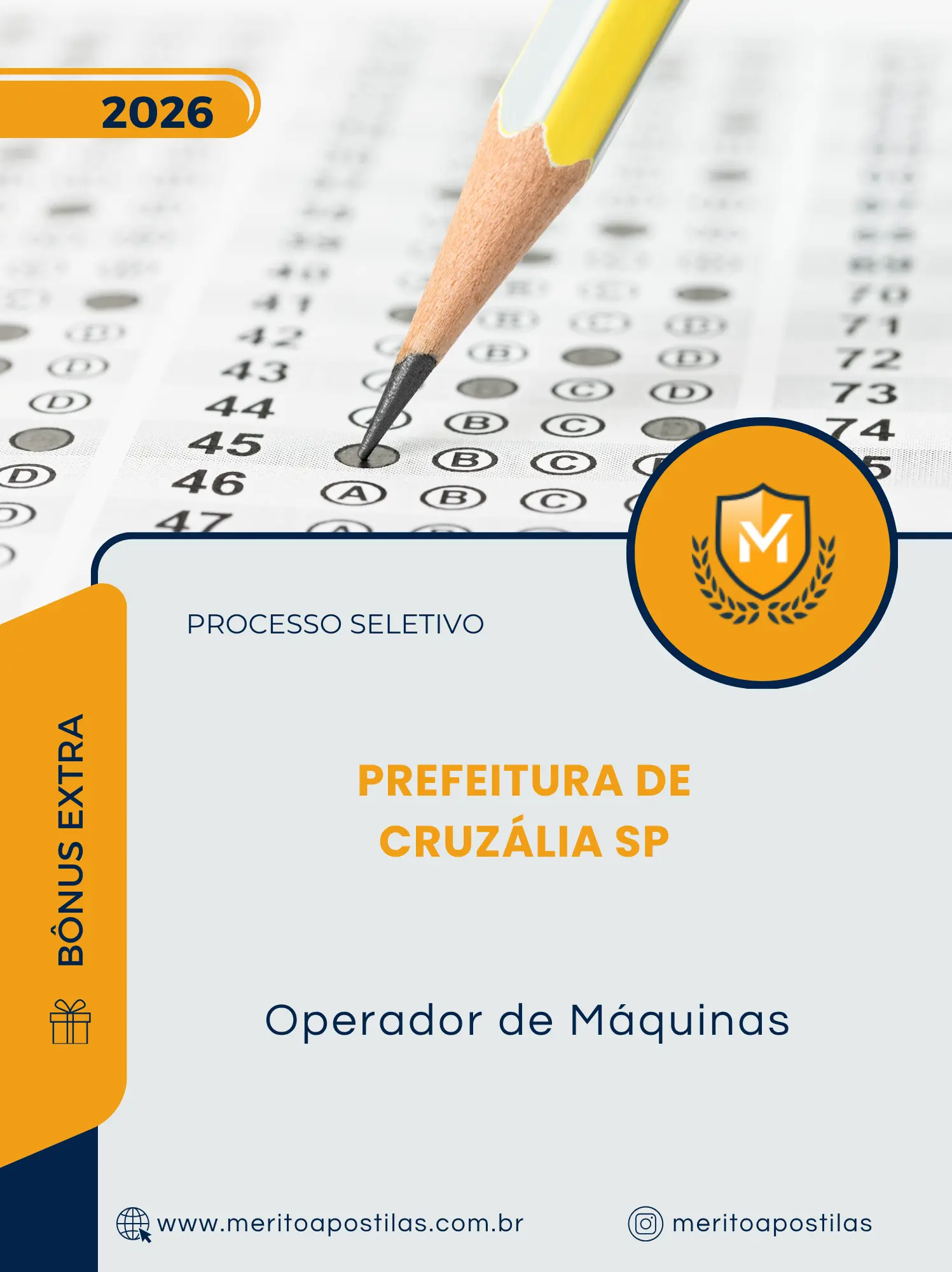 Apostila Operador de Máquinas Prefeitura de Cruzália SP 2026