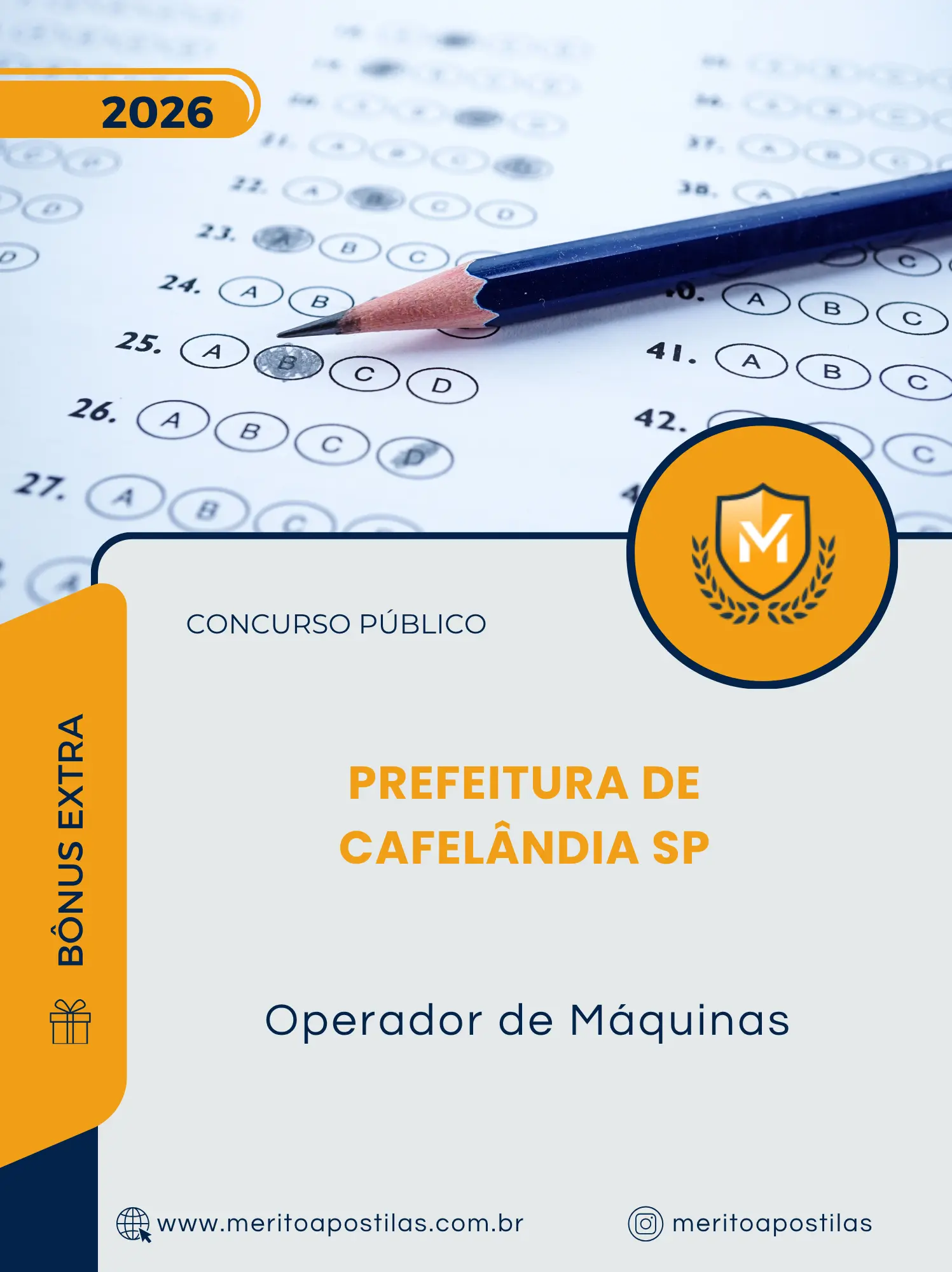 Apostila Operador de Máquinas Prefeitura de Cafelândia SP 2026