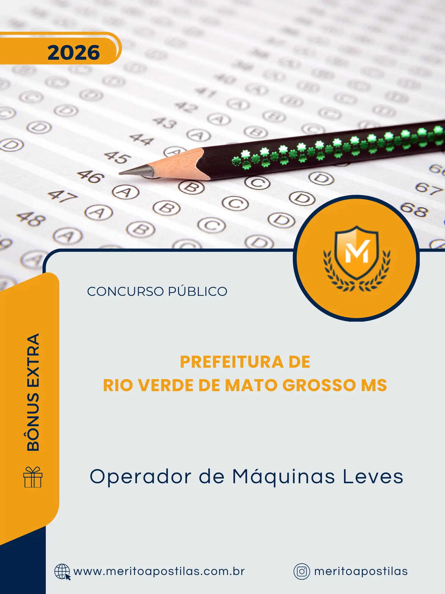Apostila Operador de Máquinas Leves Prefeitura de Rio Verde de Mato Grosso MS 2026