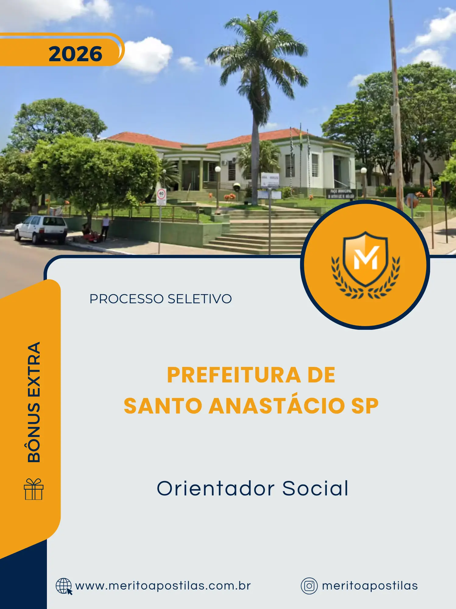 Apostila Orientador Social Prefeitura de Santo Anastácio SP 2026