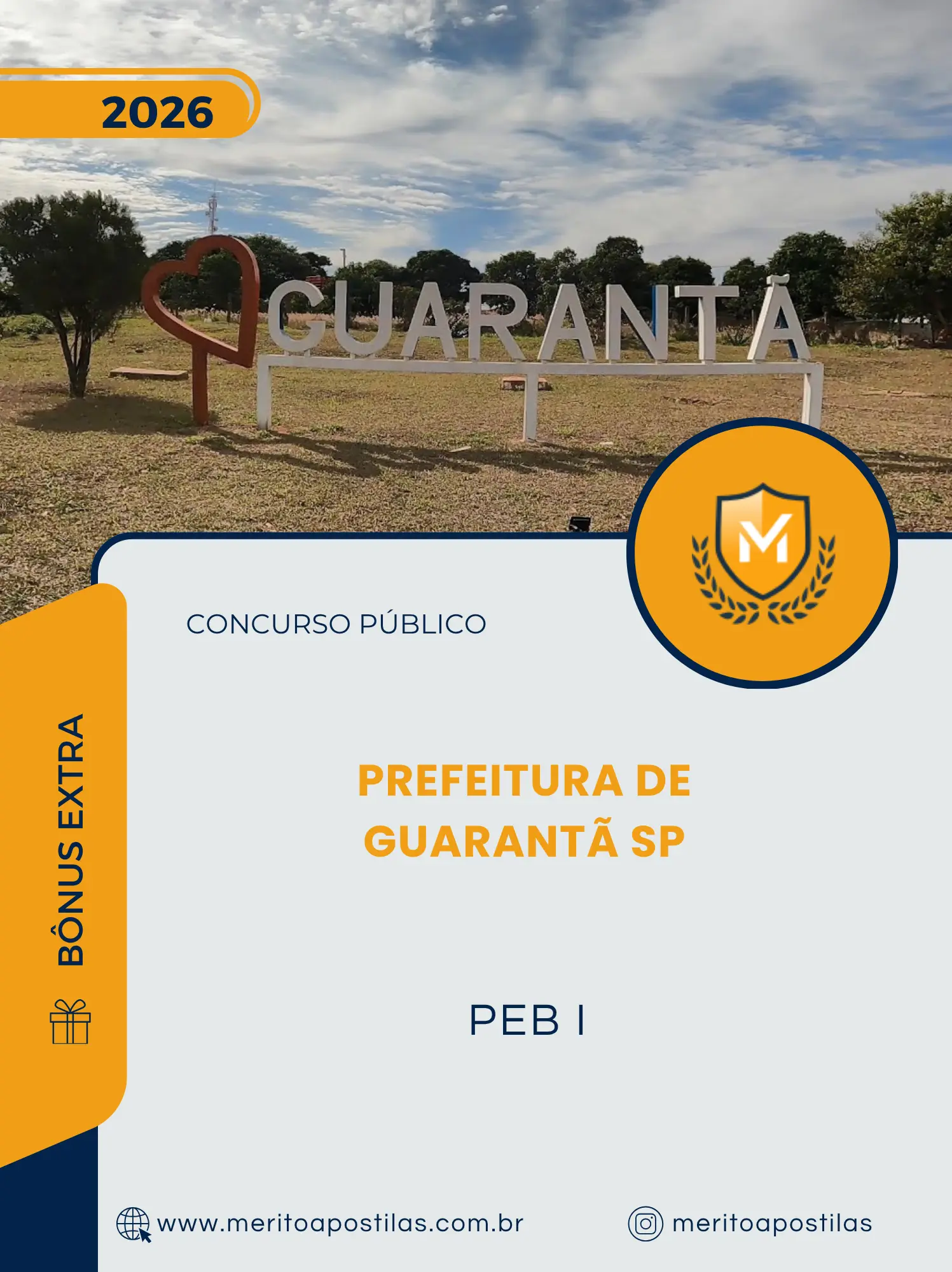 Apostila PEB I Prefeitura de Guarantã SP 2026