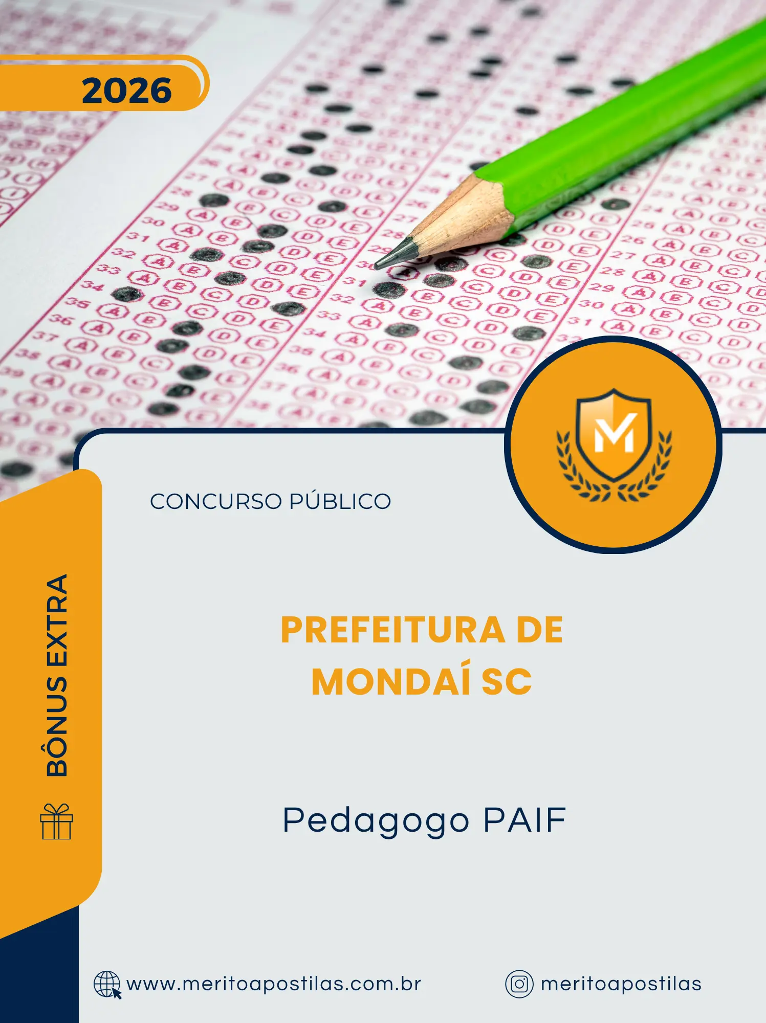 Apostila Pedagogo PAIF Prefeitura de Mondaí SC 2026