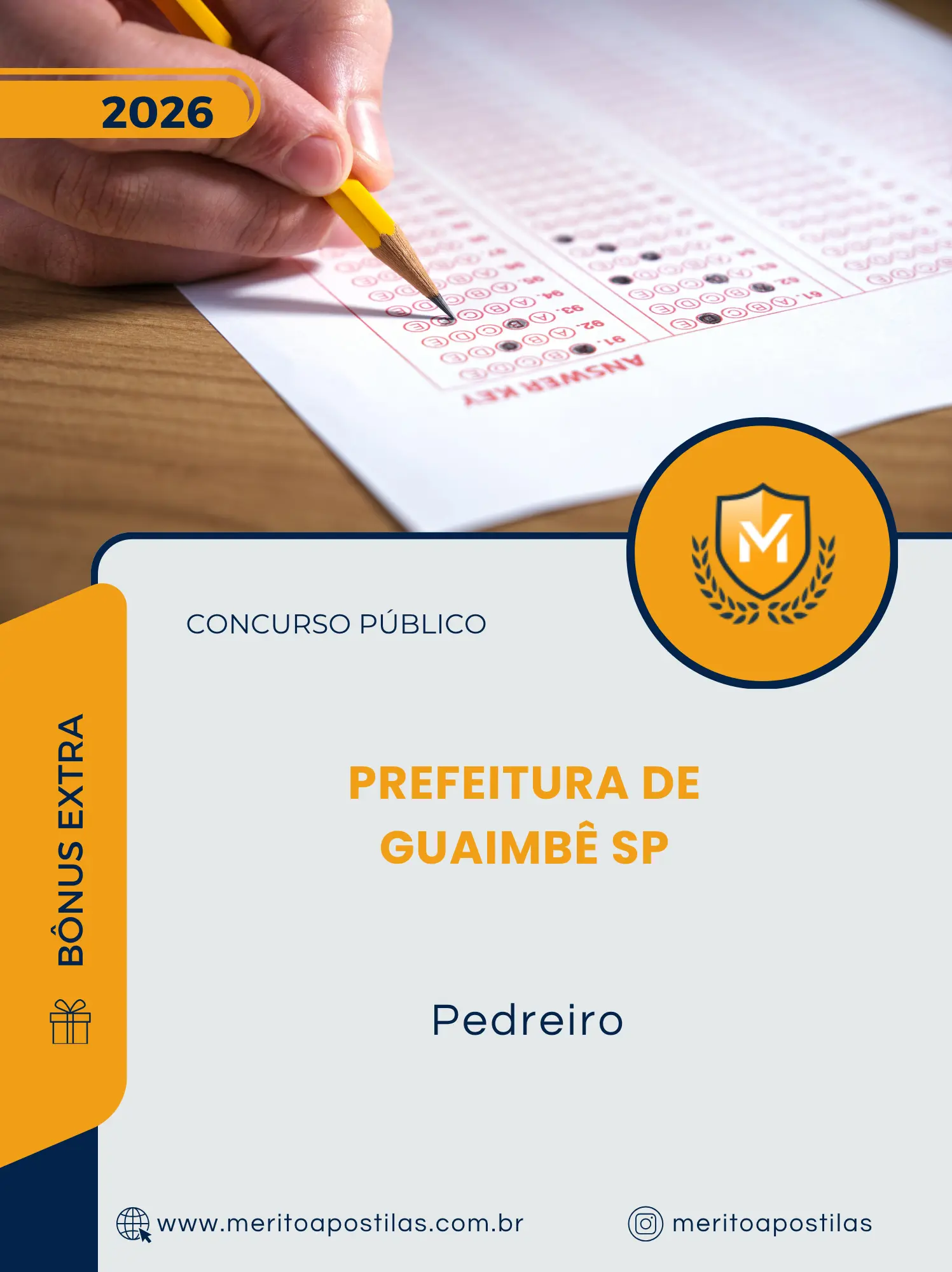 Apostila Pedreiro Prefeitura de Guaimbê SP 2026