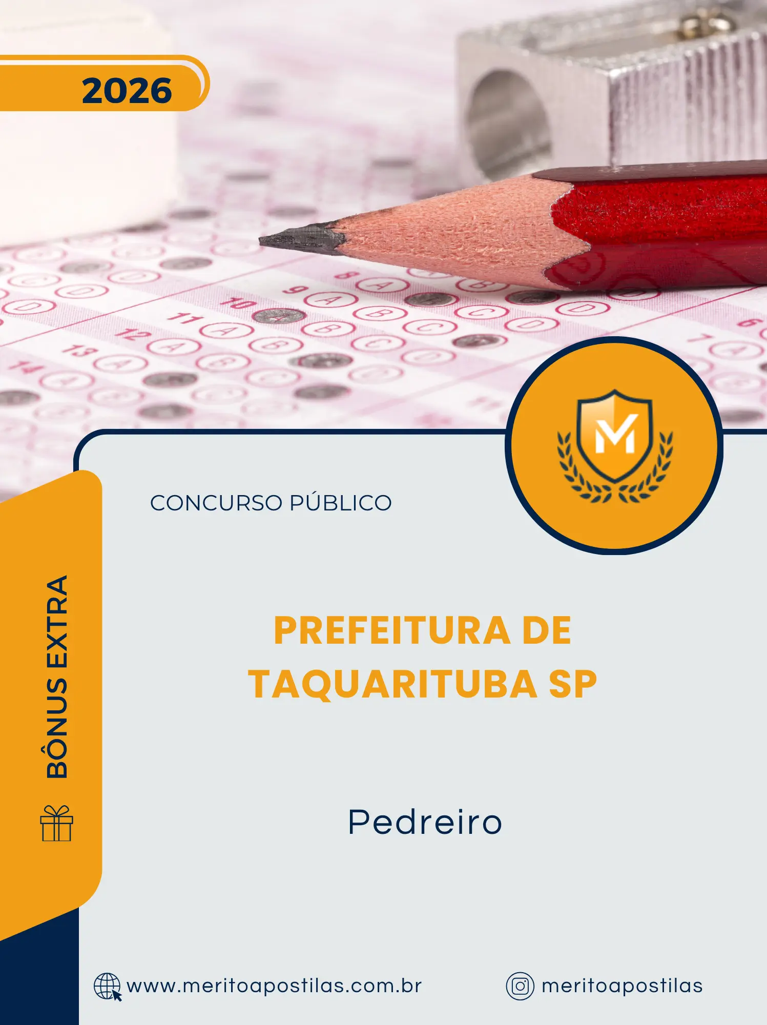 Apostila Pedreiro Prefeitura de Taquarituba SP 2026
