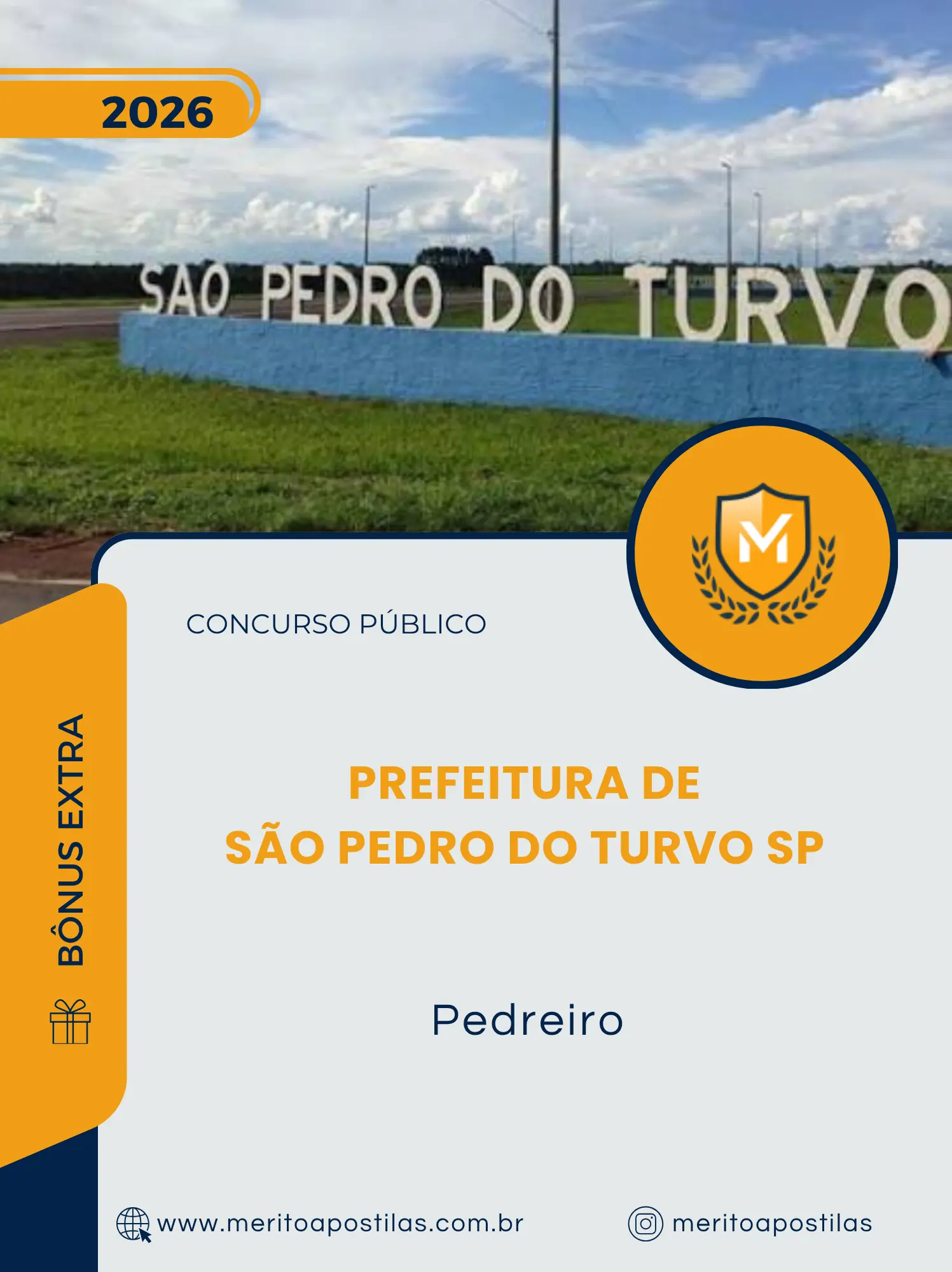 Apostila Pedreiro Prefeitura de São Pedro do Turvo SP 2026