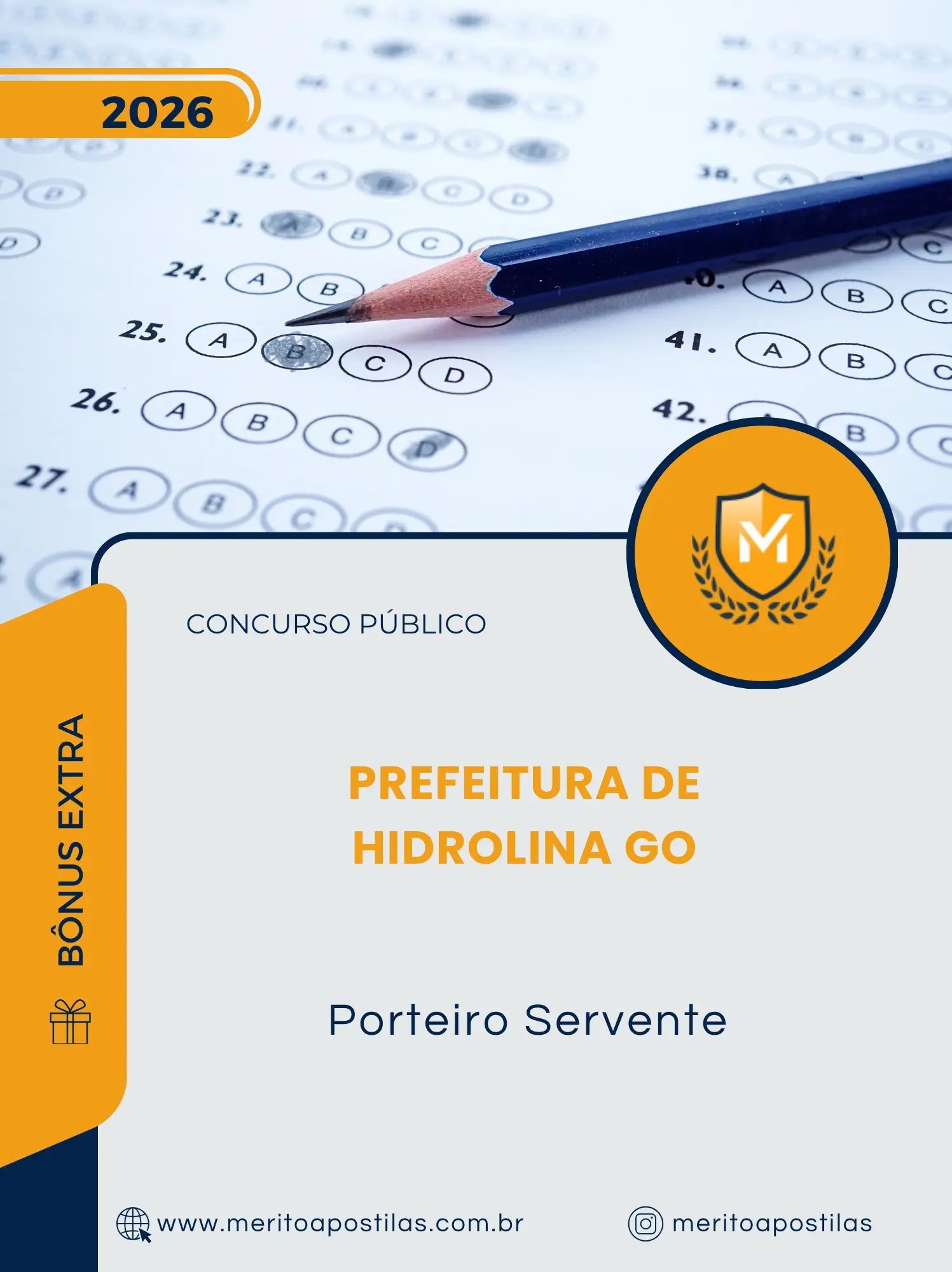 Apostila Porteiro Servente Prefeitura de Hidrolina GO 2026