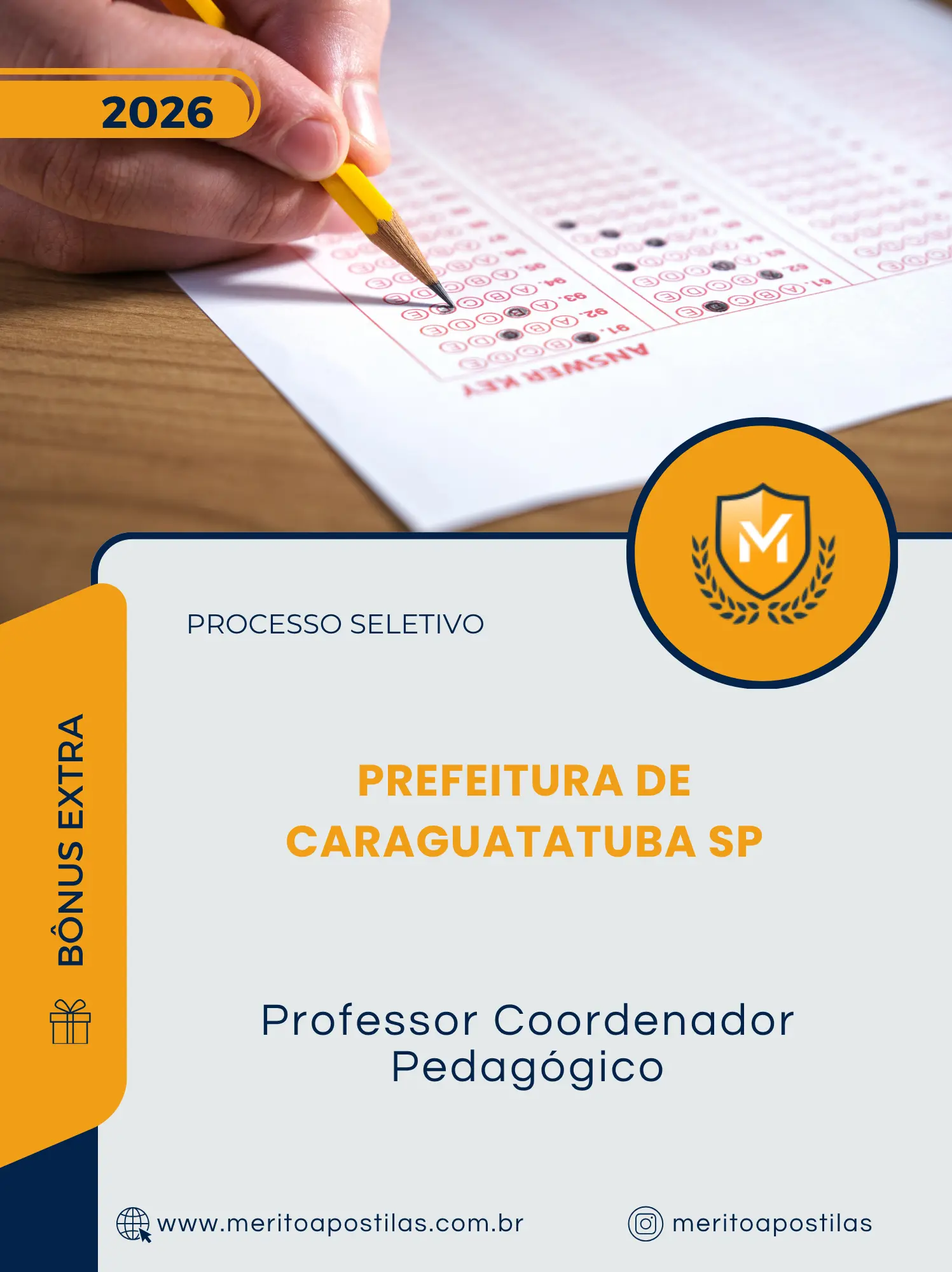 Apostila Professor Coordenador Pedagógico Prefeitura de Caraguatatuba SP 2026