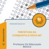Apostila Professor Da Educação Básica Prefeitura de Conquista D'Oeste MT 2026