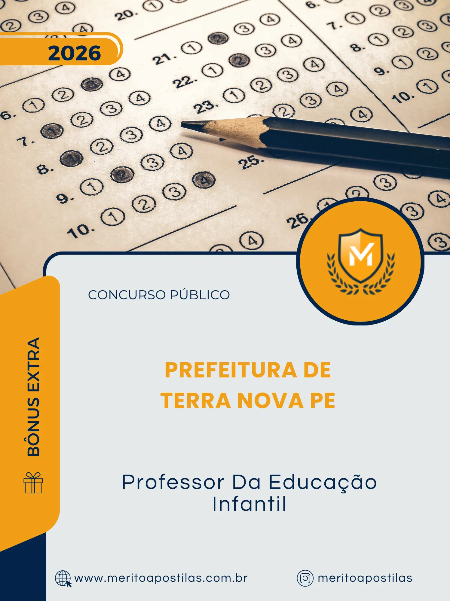 Apostila Professor Da Educação Infantil Prefeitura de Terra Nova PE 2026