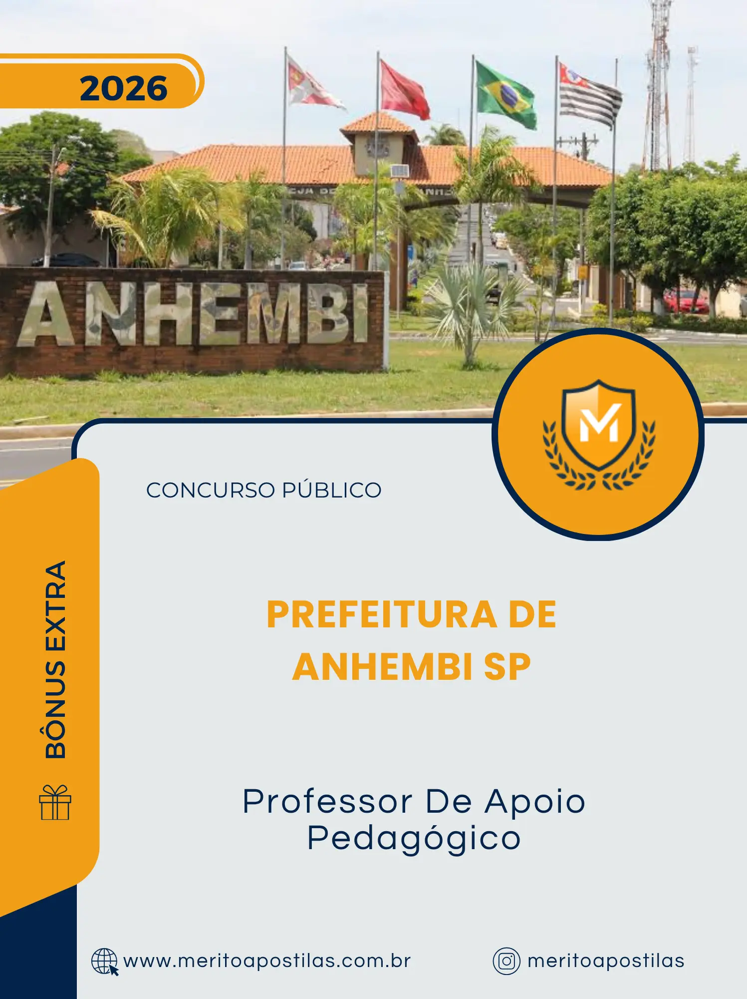 Apostila Professor De Apoio Pedagógico Prefeitura de Anhembi SP 2026