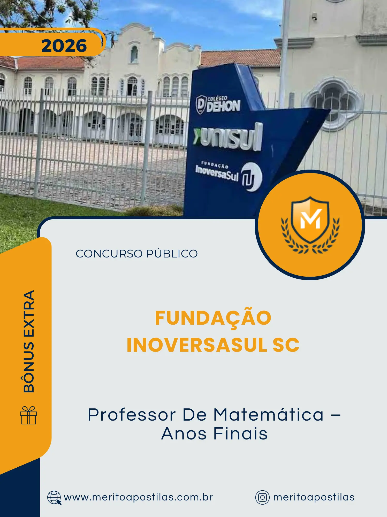 Apostila Professor De Matemática Anos Finais Concurso Público Fundação InoversaSul SC 2026