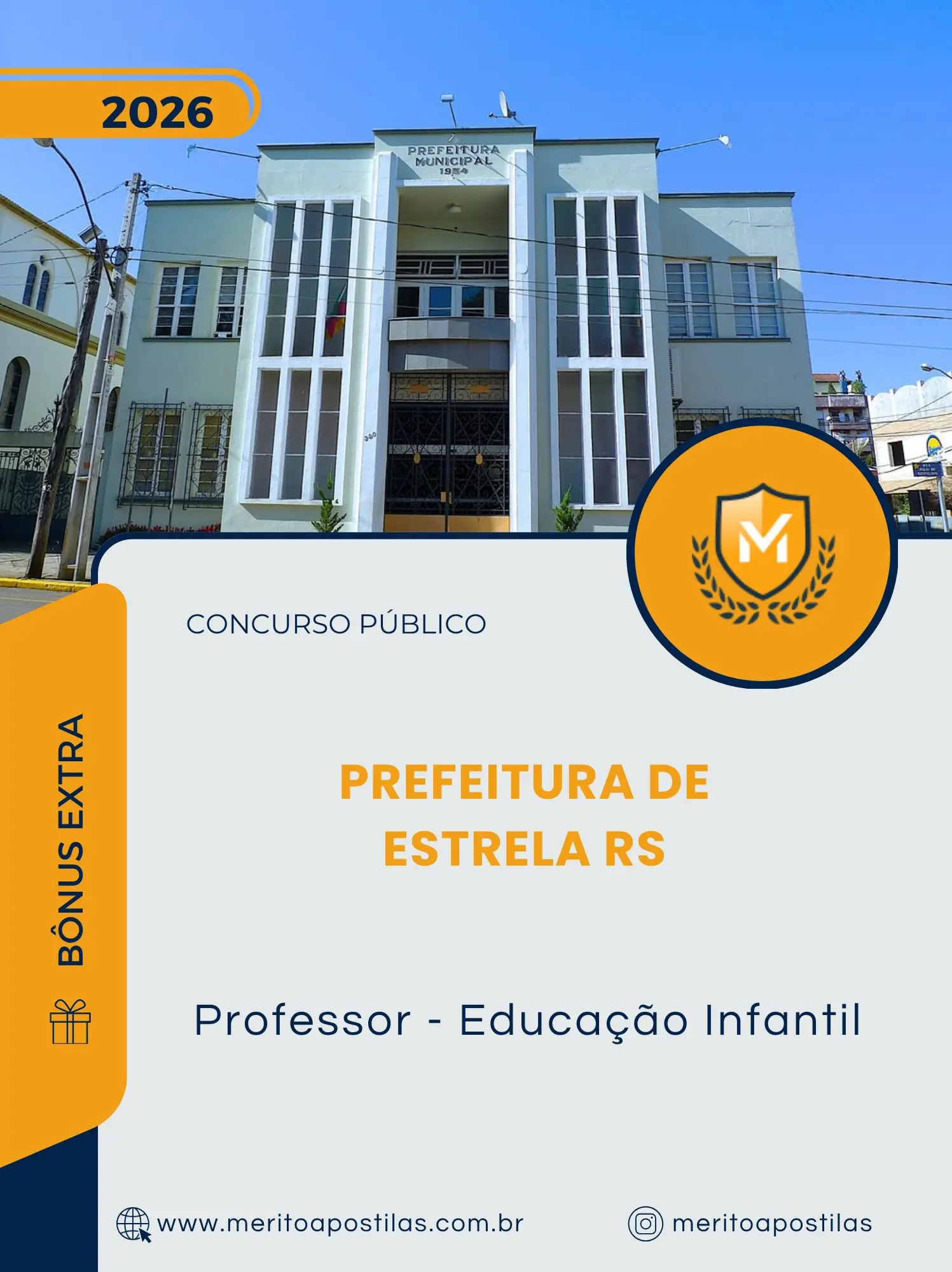 Apostila Professor Educação Infantil Prefeitura de Estrela RS 2026