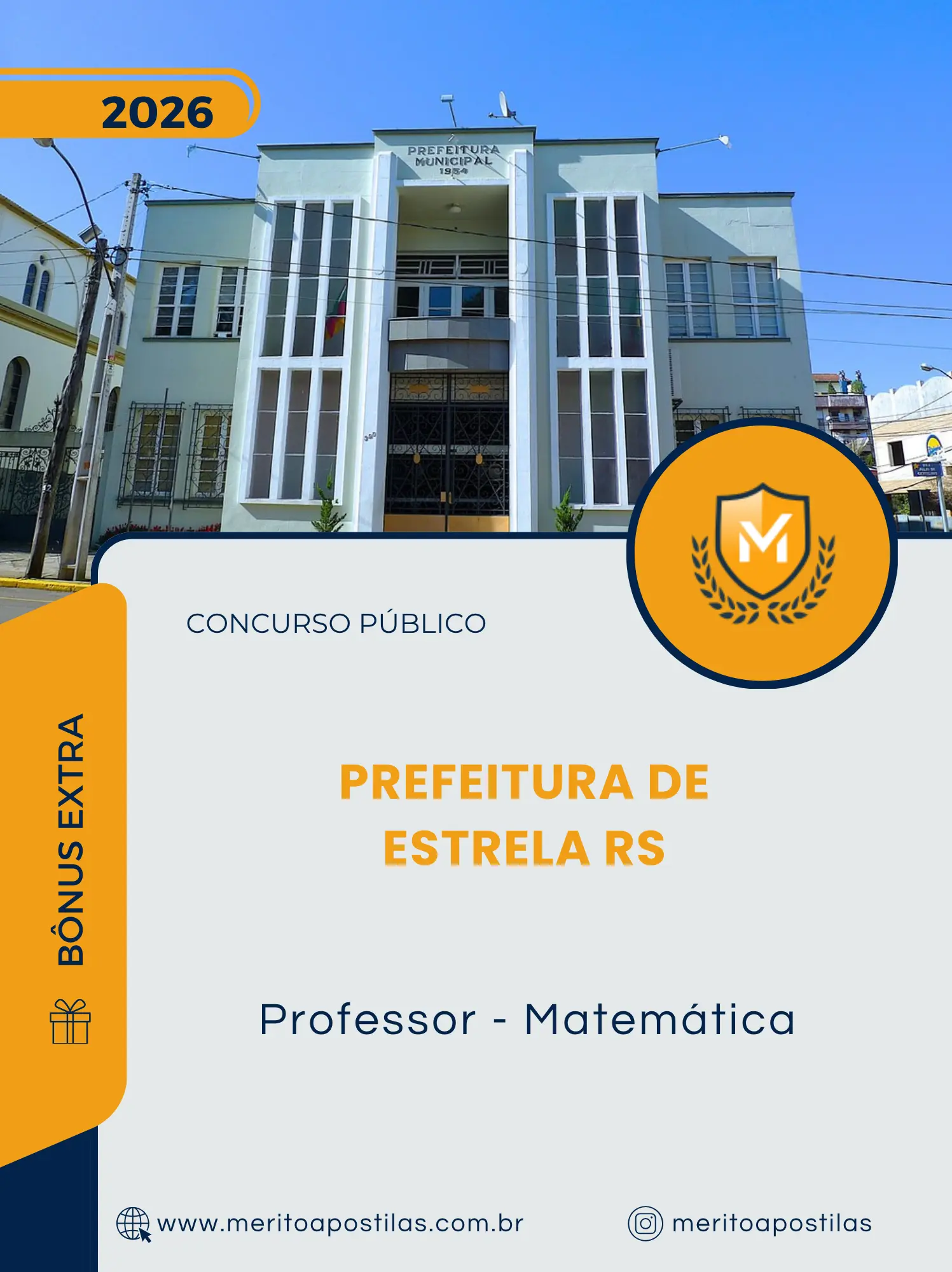 Apostila Professor Matemática Prefeitura de Estrela RS 2026