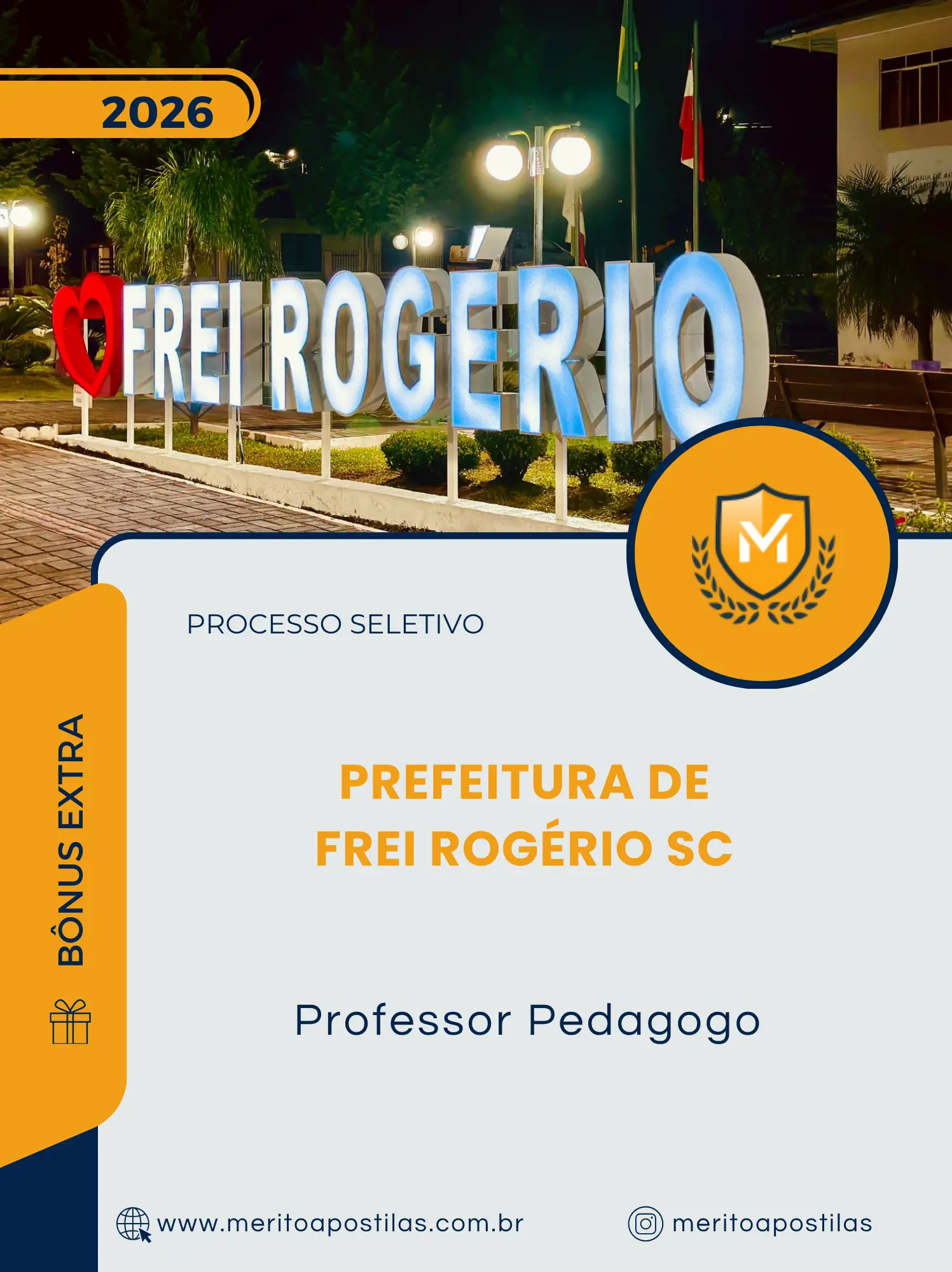 Apostila Professor Pedagogo Prefeitura de Frei Rogério SC 2026