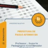 Apostila Professor Suporte Pedagógico Coordenador Pedagógico Prefeitura de Paulo Afonso BA 2026