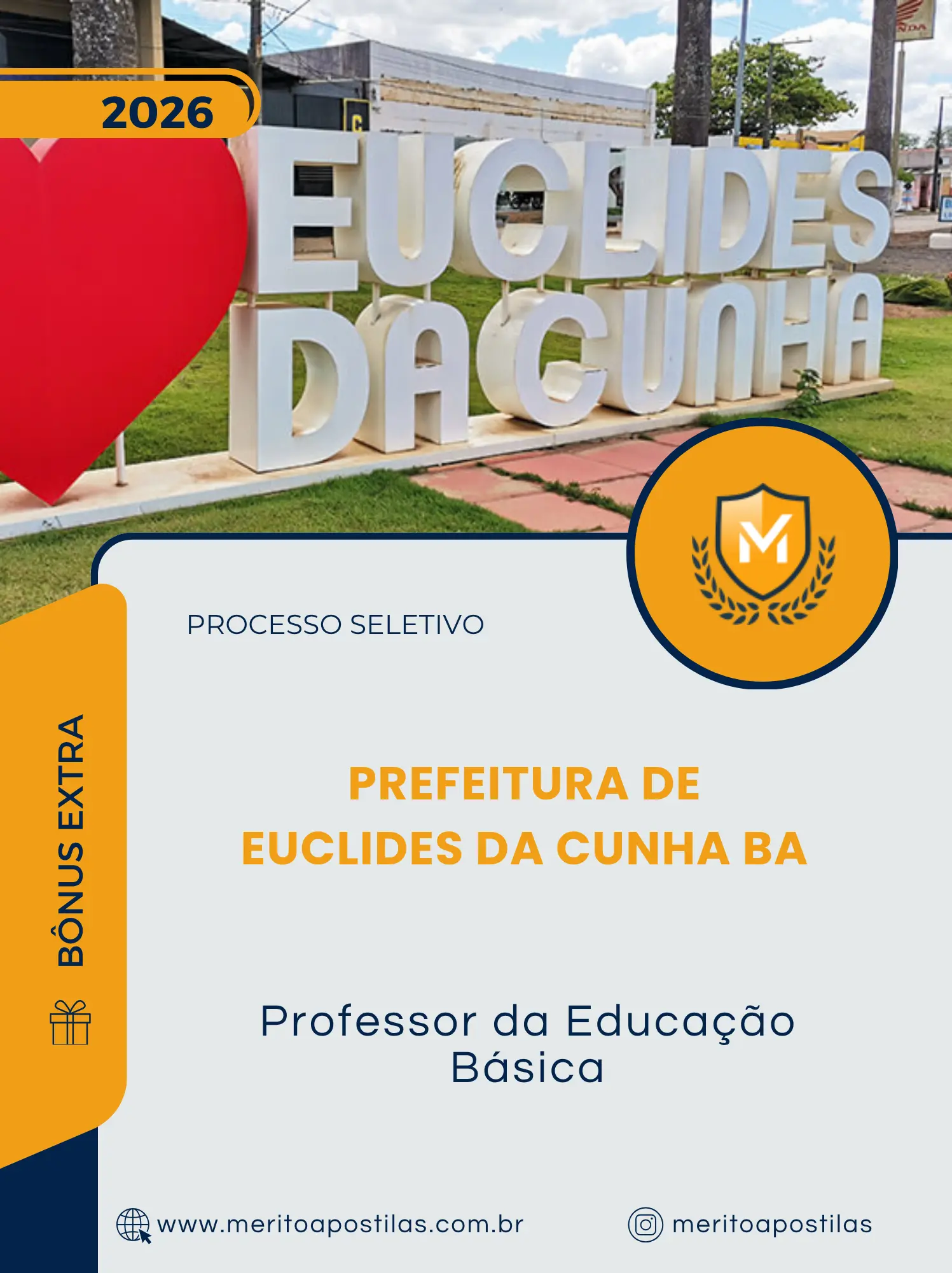 Apostila Professor da Educação Básica Prefeitura de Euclides da Cunha BA 2026