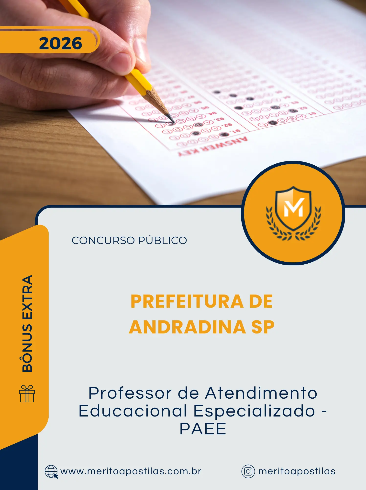 Apostila Professor de Atendimento Educacional Especializado PAEE Prefeitura de Andradina SP 2026
