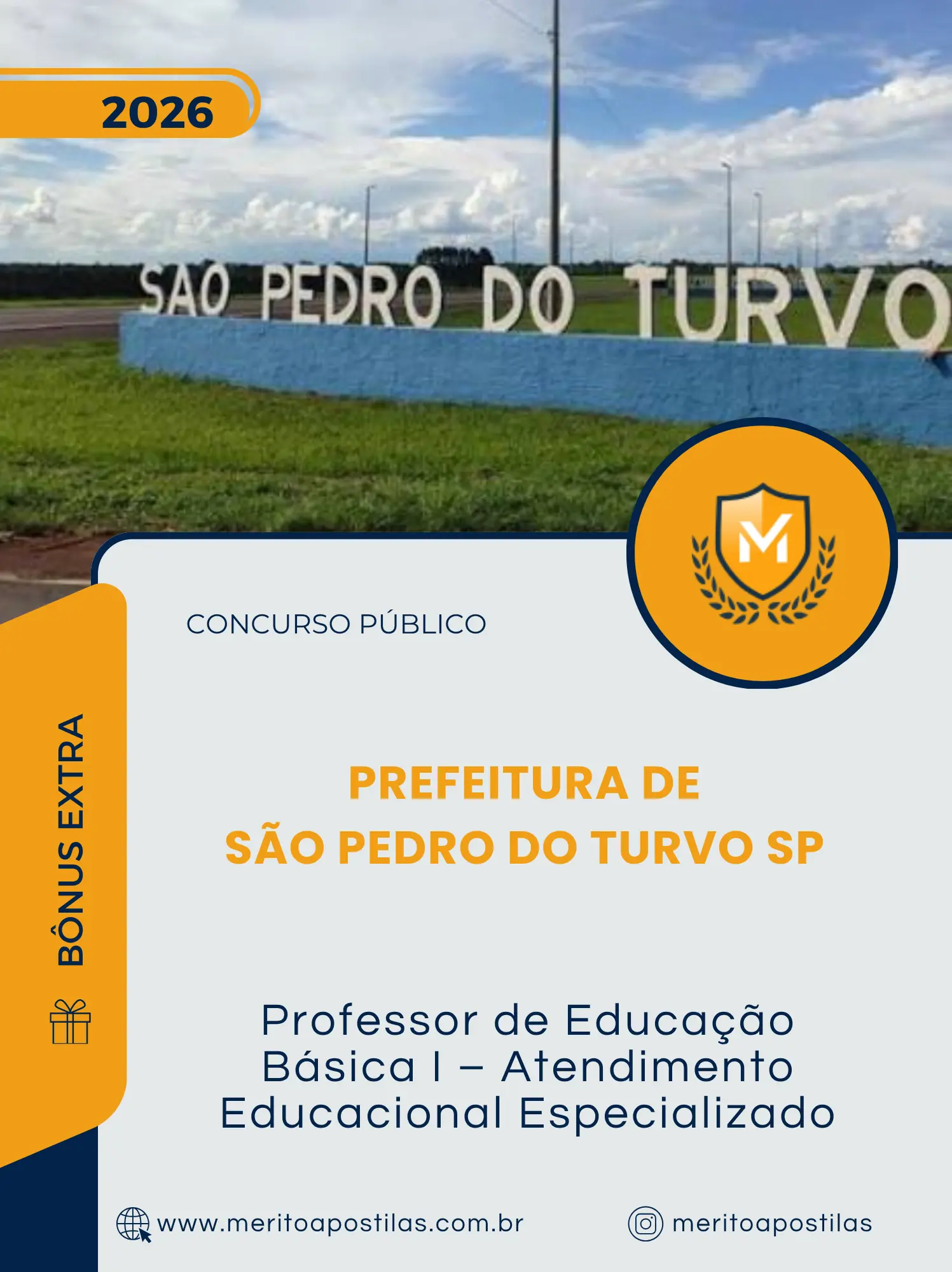 Apostila Professor de Educação Básica I – Atendimento Educacional Especializado Prefeitura de São Pedro do Turvo SP 2026