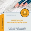 Apostila Professor de Educação Básica II Matemática Prefeitura de Nova Independência SP 2026