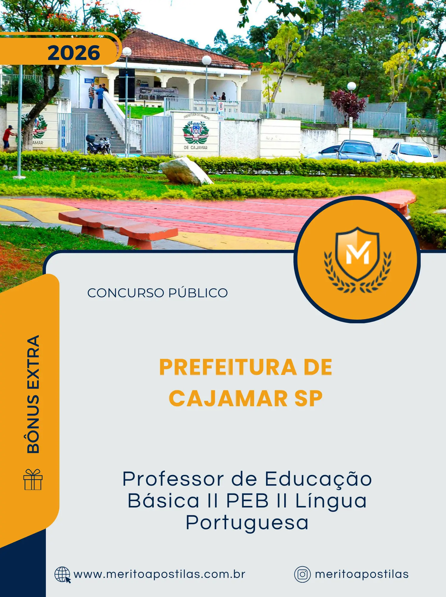 Apostila Professor de Educação Básica II PEB II Língua Portuguesa Prefeitura de Cajamar SP 2026