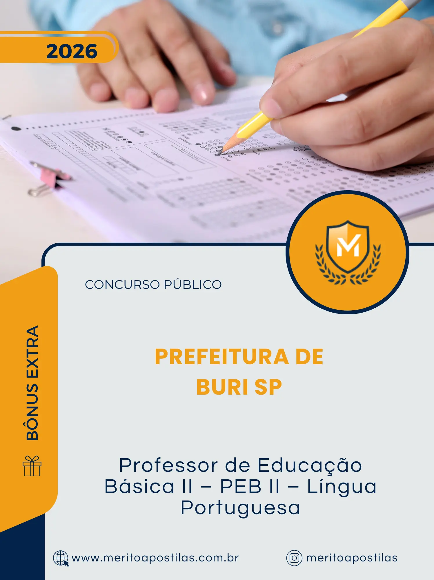 Apostila Professor de Educação Básica II – PEB II Língua Portuguesa Prefeitura de Buri SP 2026