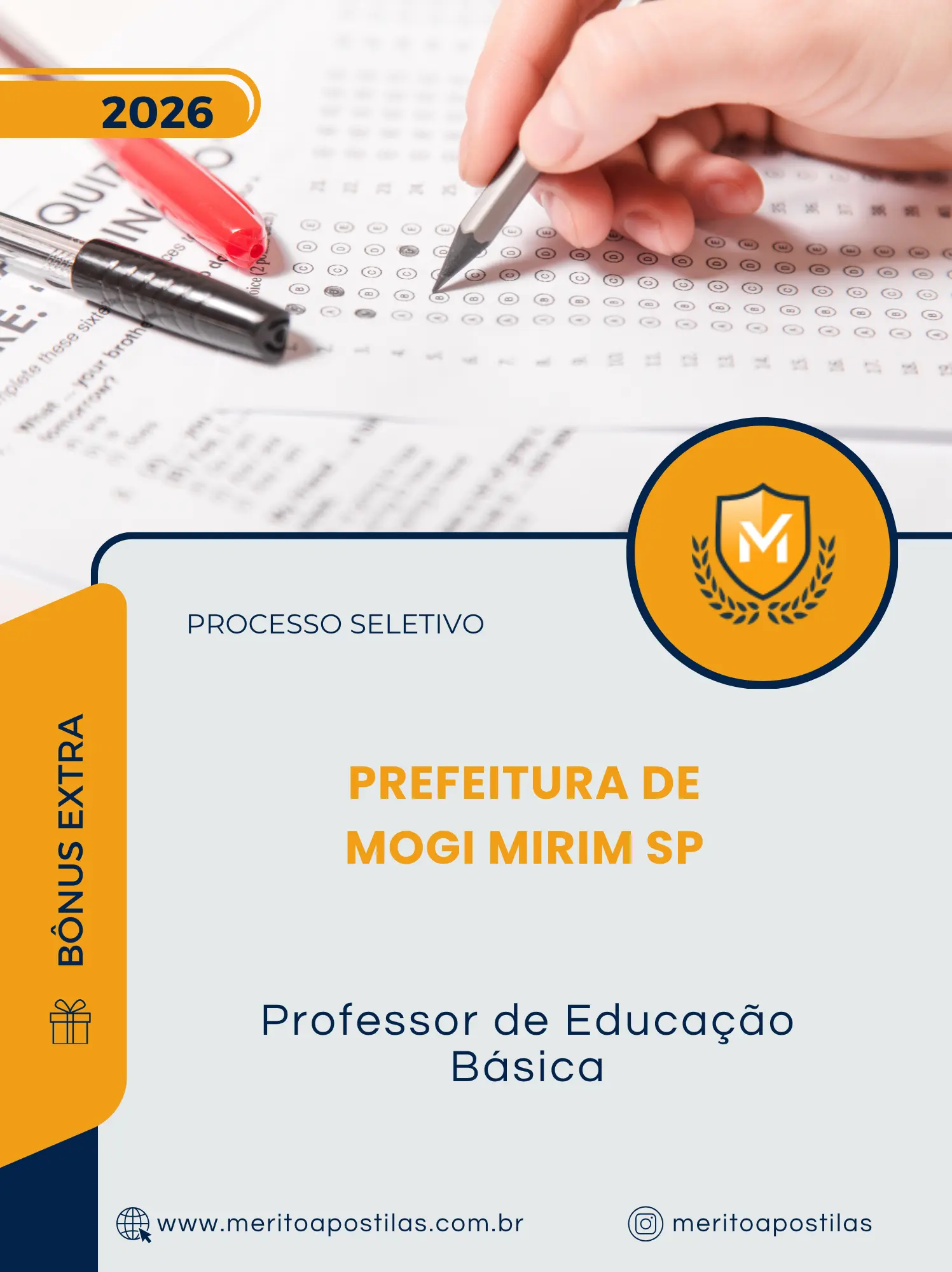 Apostila Professor de Educação Básica Prefeitura de Mogi Mirim SP 2026