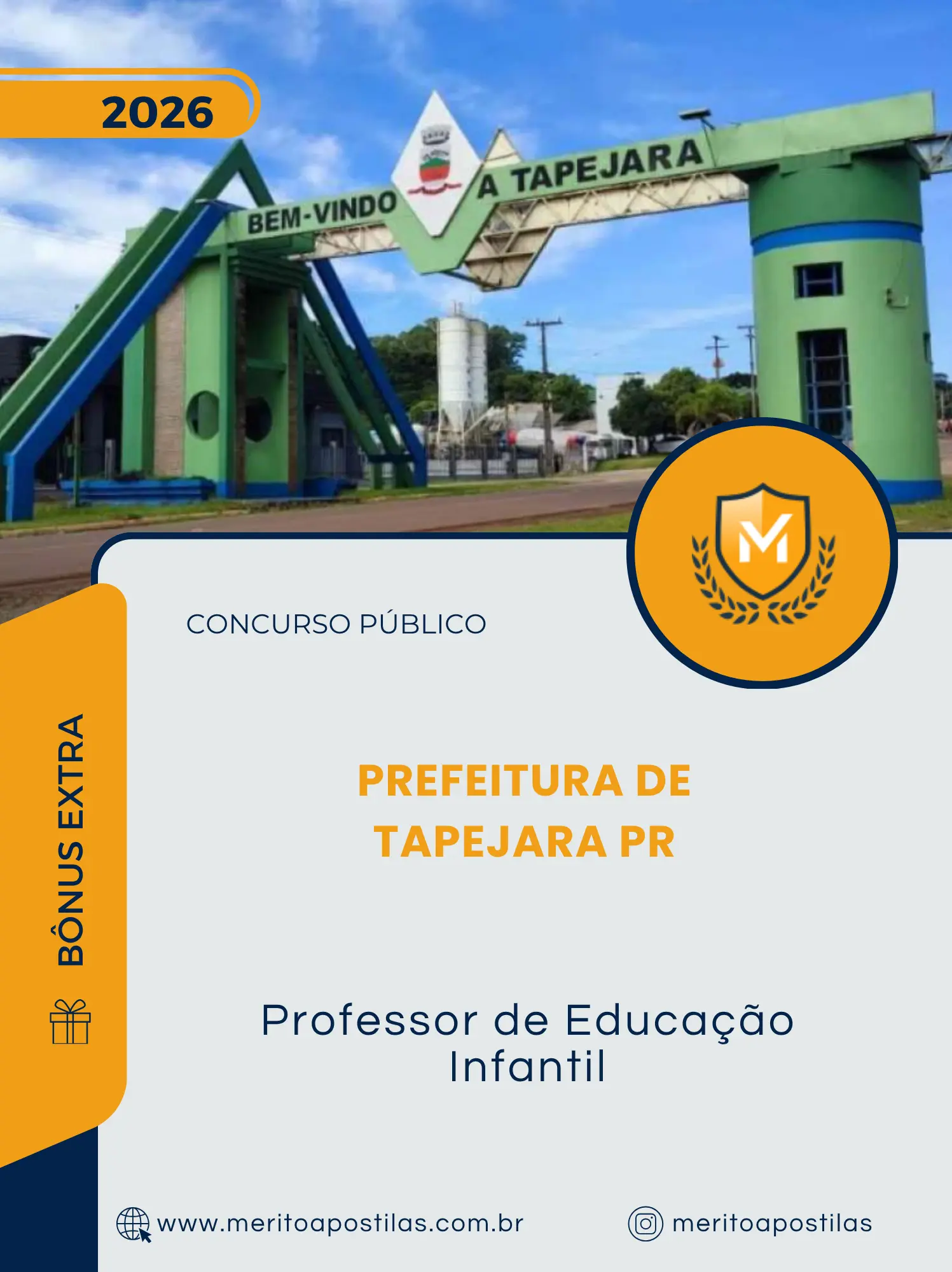 Apostila Professor de Educação Infantil Prefeitura de Tapejara PR 2026