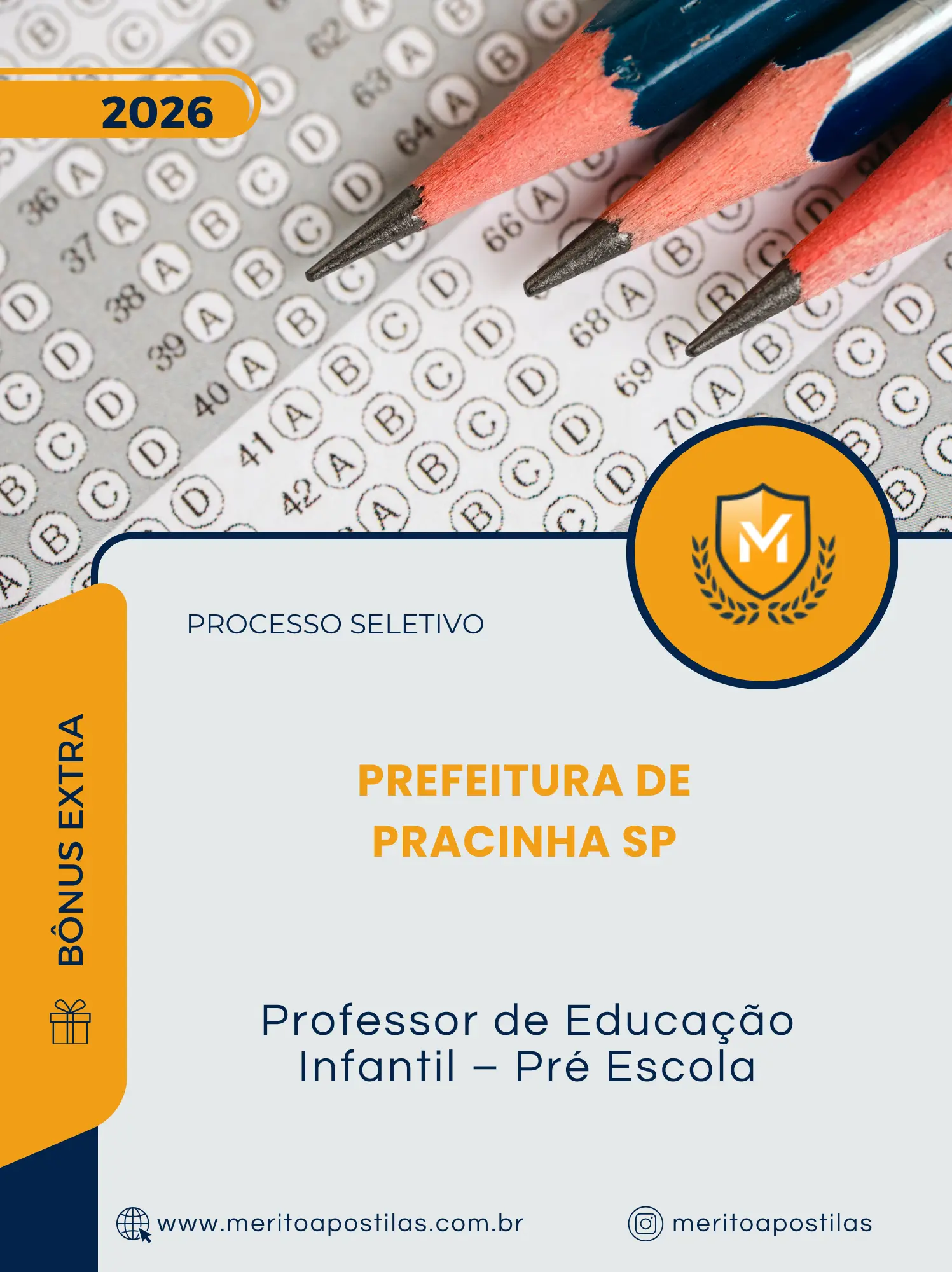 Apostila Professor de Educação Infantil Pré Escola Prefeitura de Pracinha SP 2026