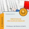 Apostila Professor de Ensino Infantil Prefeitura de São Felipe do Oeste RO 2026