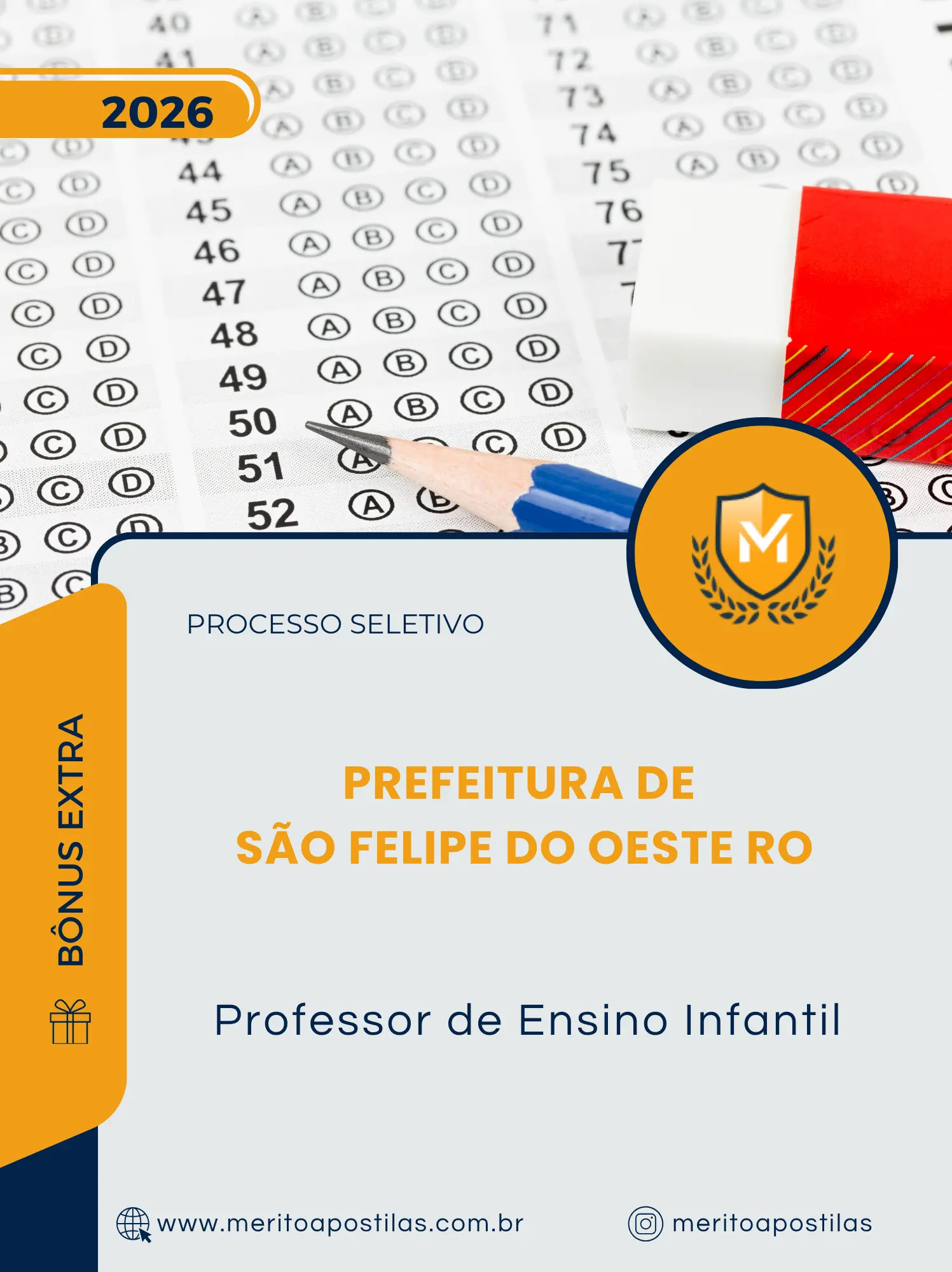Apostila Professor de Ensino Infantil Prefeitura de São Felipe do Oeste RO 2026