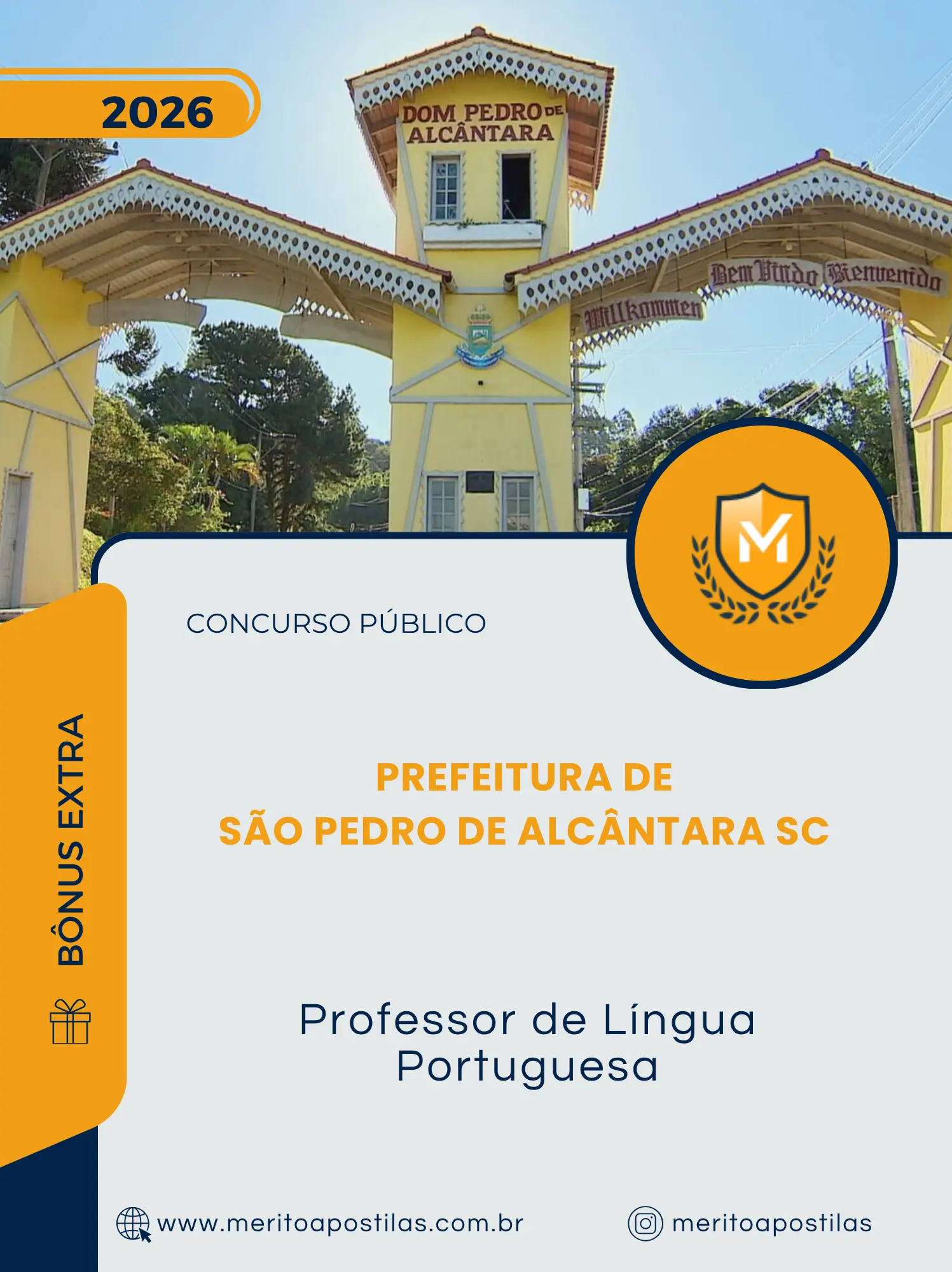 Apostila Professor de Língua Portuguesa Prefeitura de São Pedro de Alcântara SC 2026